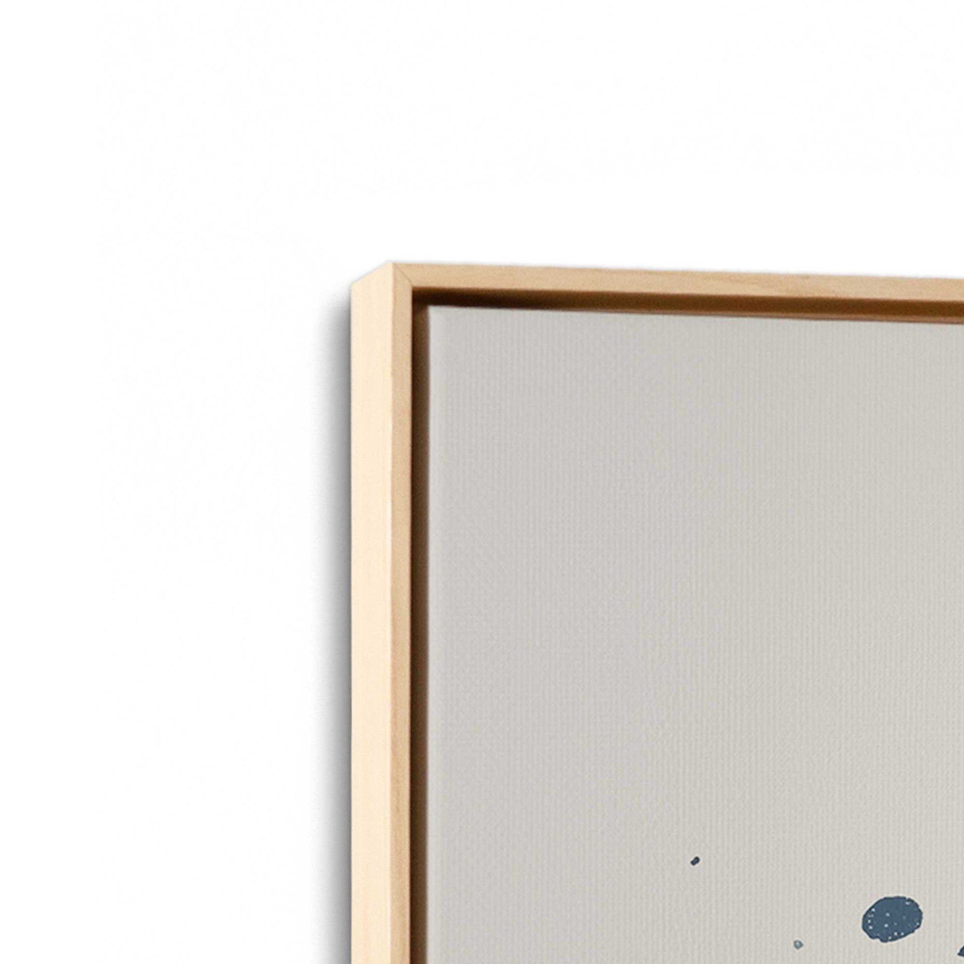 [Color:American Maple], Picture of art in a American Maple frame at an angle