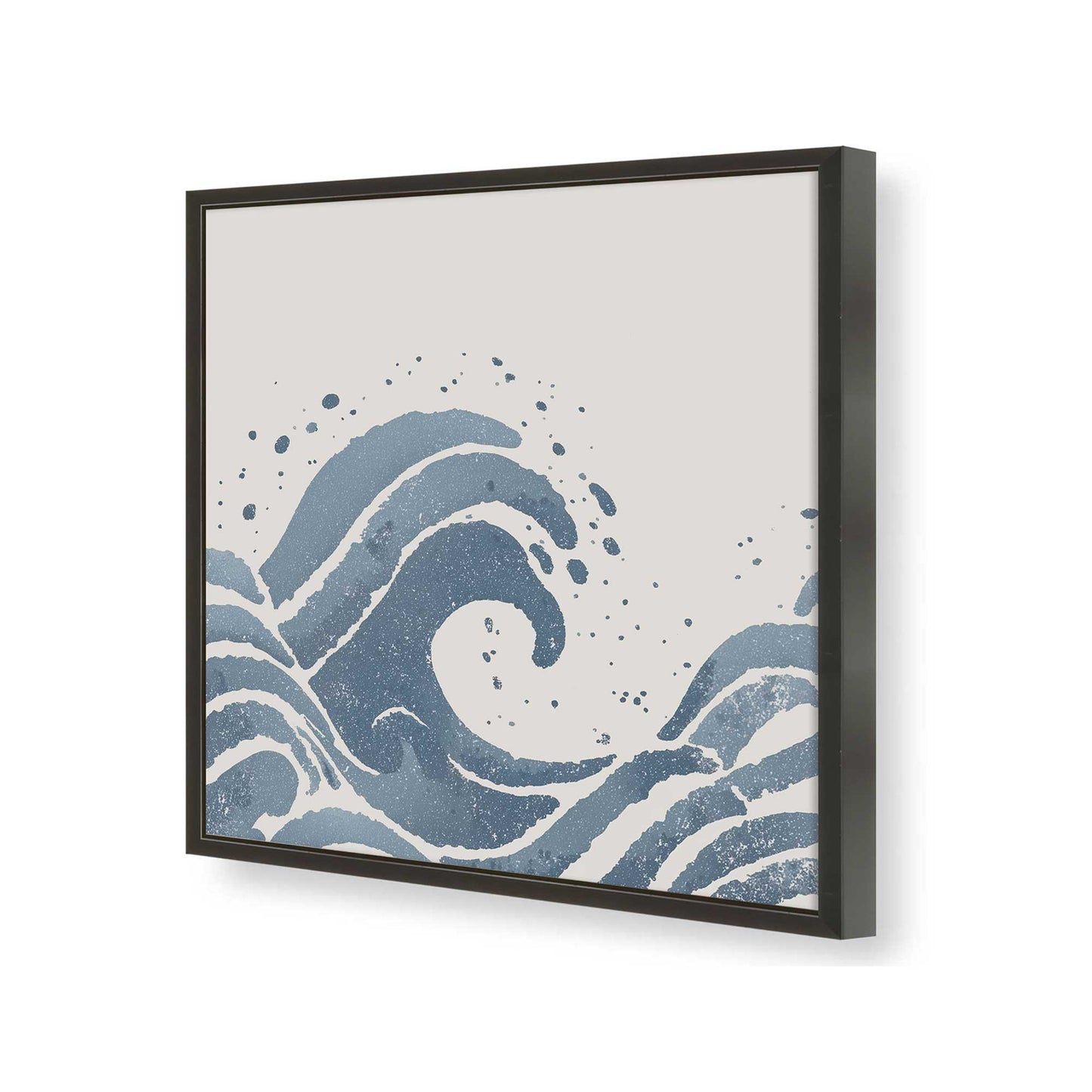 [Color:Satin Black], Picture of art in a Satin Black frame of the corner