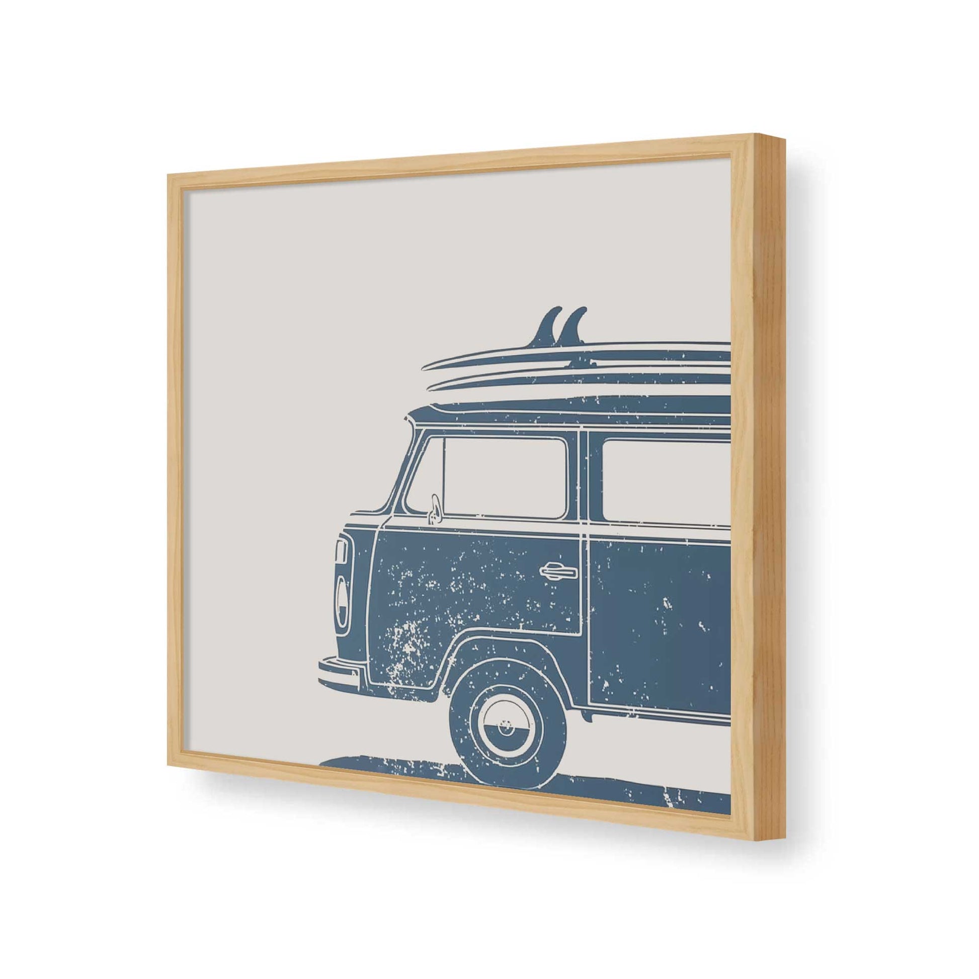 [Color:American Maple], Picture of art in a American Maple frame of the corner