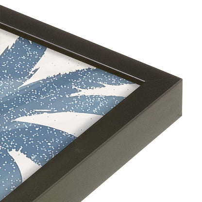 [Color:Satin Black], Picture of art in a Satin Black frame at an angle