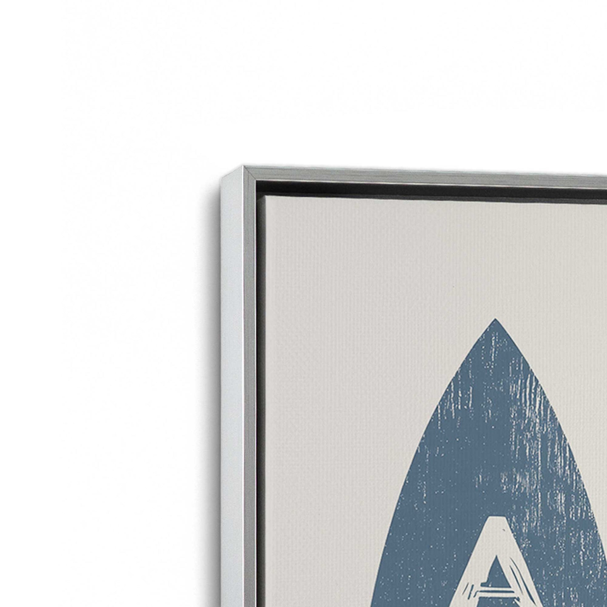 [Color:Polished Chrome], Picture of art in a Polished Chrome frame at an angle