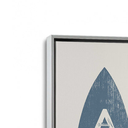 [Color:Polished Chrome], Picture of art in a Polished Chrome frame at an angle