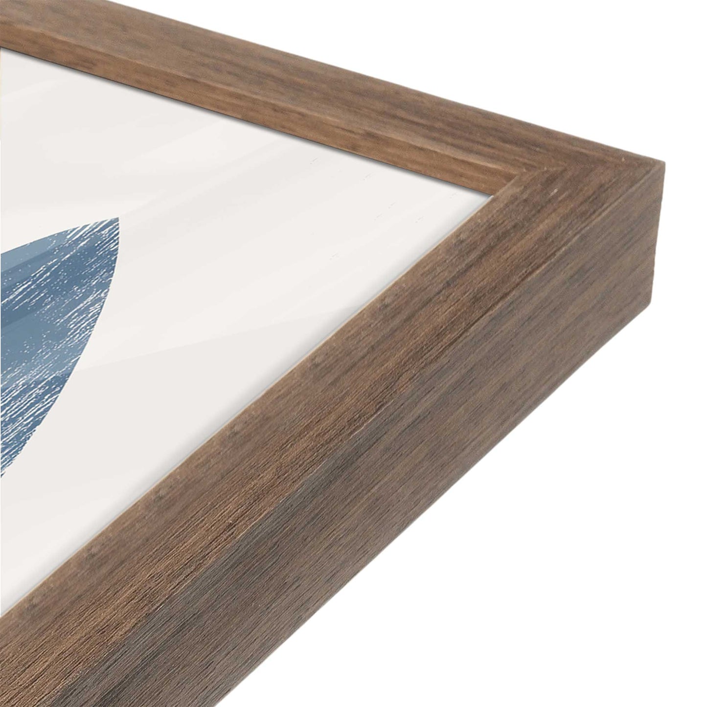 [Color:Walnut], Picture of art in a Walnut frame at an angle