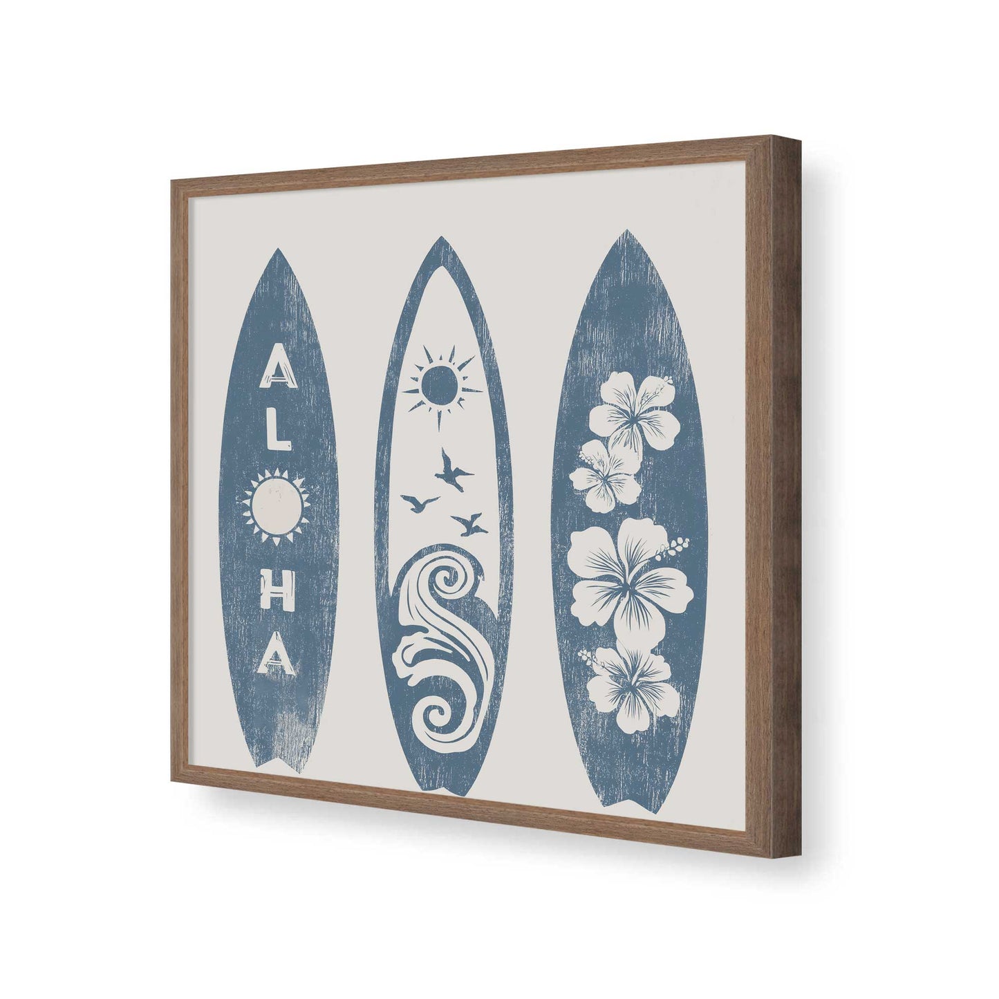 [Color:Walnut], Picture of art in a Walnut frame of the corner