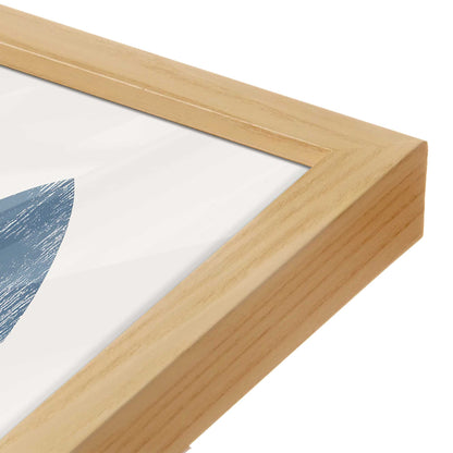 [Color:American Maple], Picture of art in a American Maple frame at an angle