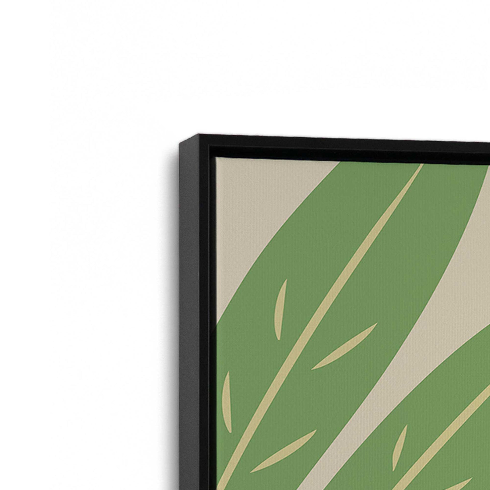 [Color:Satin Black], Picture of art in a Satin Black frame at an angle