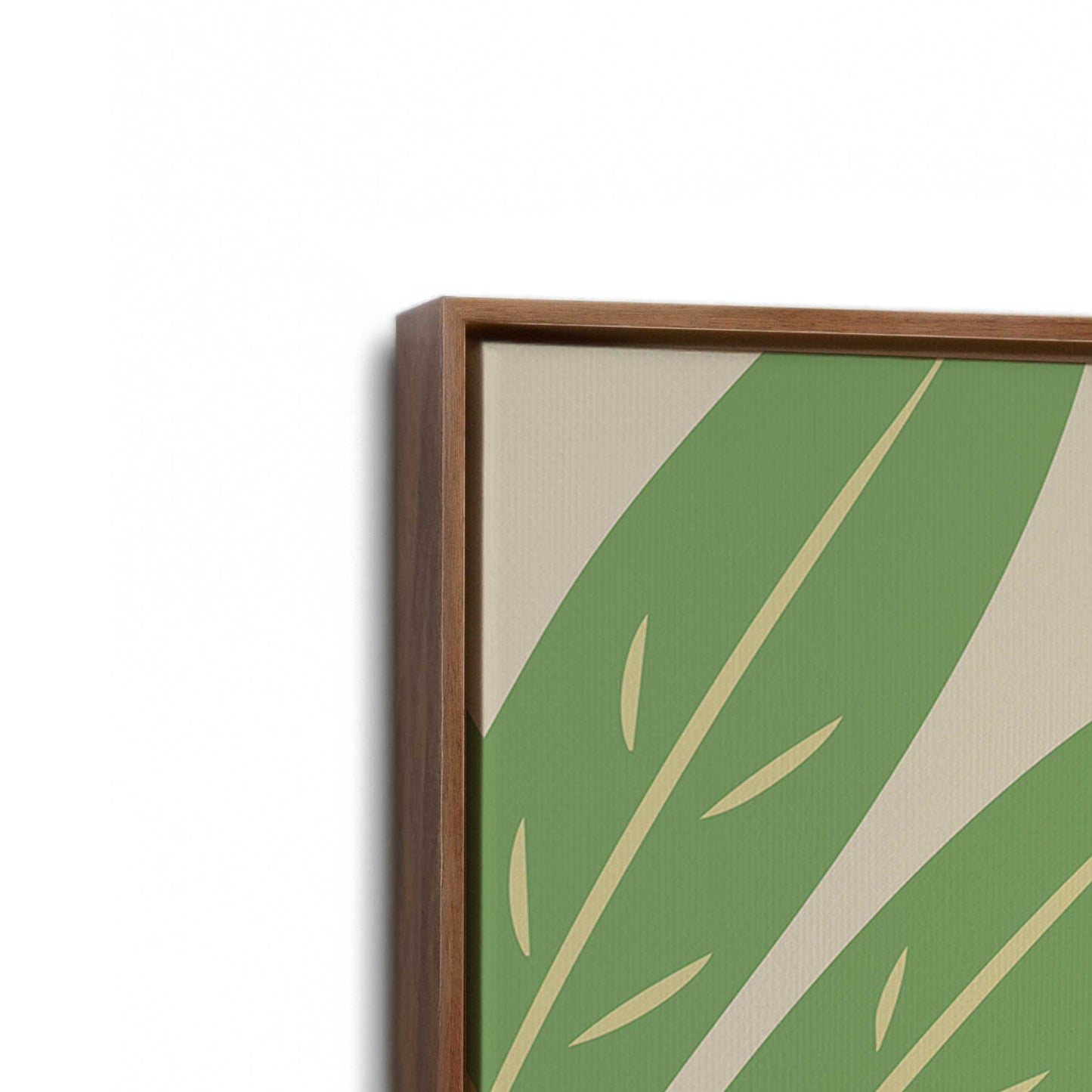 [Color:Walnut], Picture of art in a Walnut frame at an angle