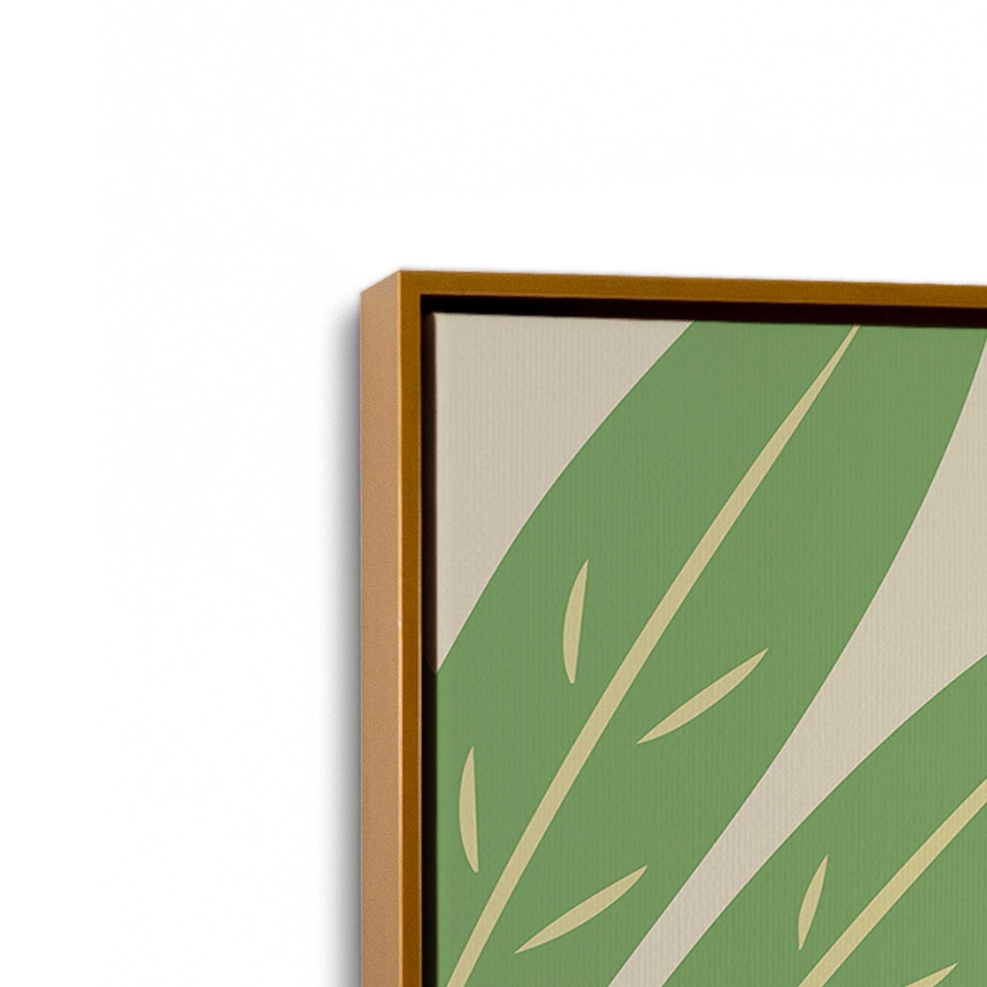 [Color:Polished Gold], Picture of art in a Polished Gold frame at an angle