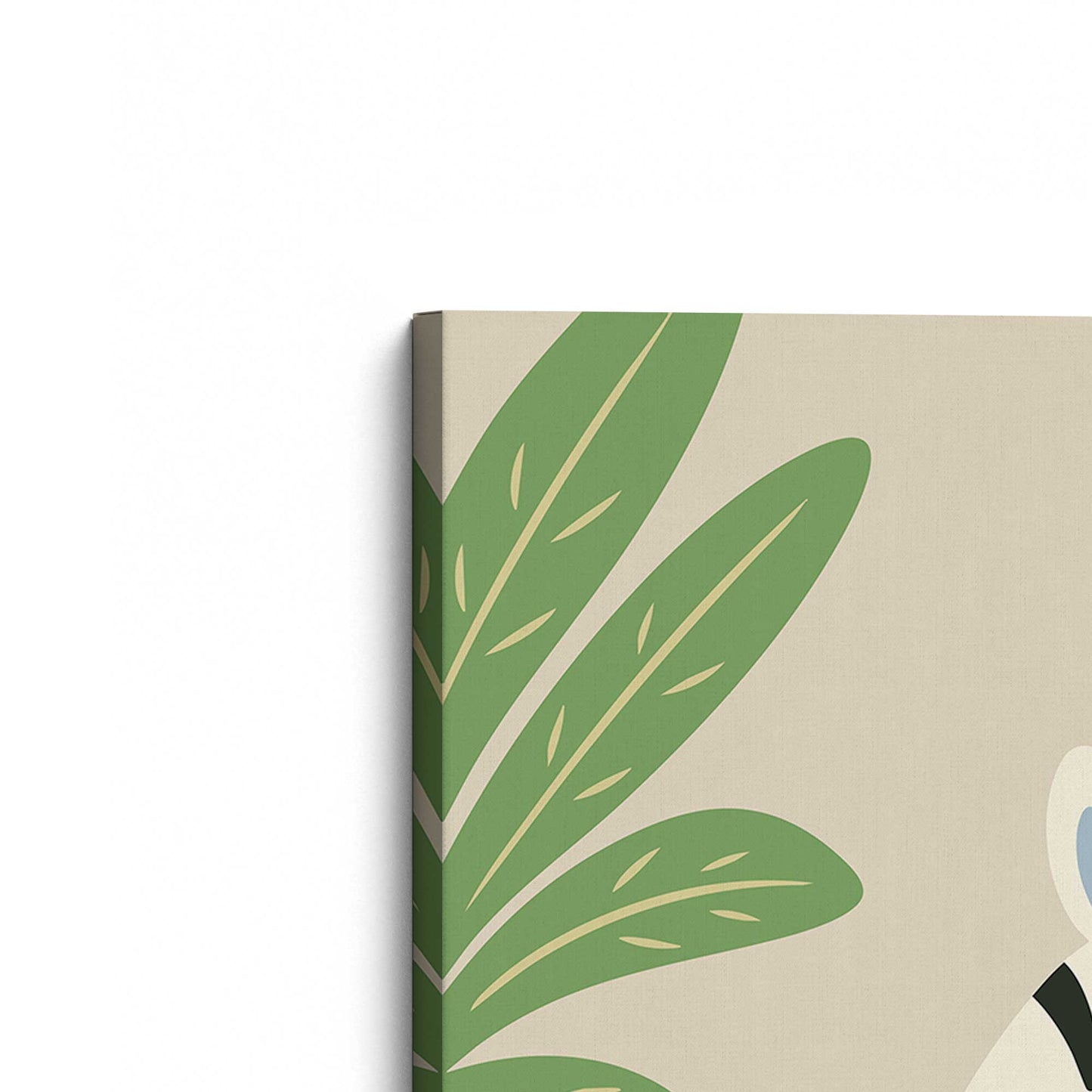 [Color:Stretched Canvas], Picture of the corner of the art