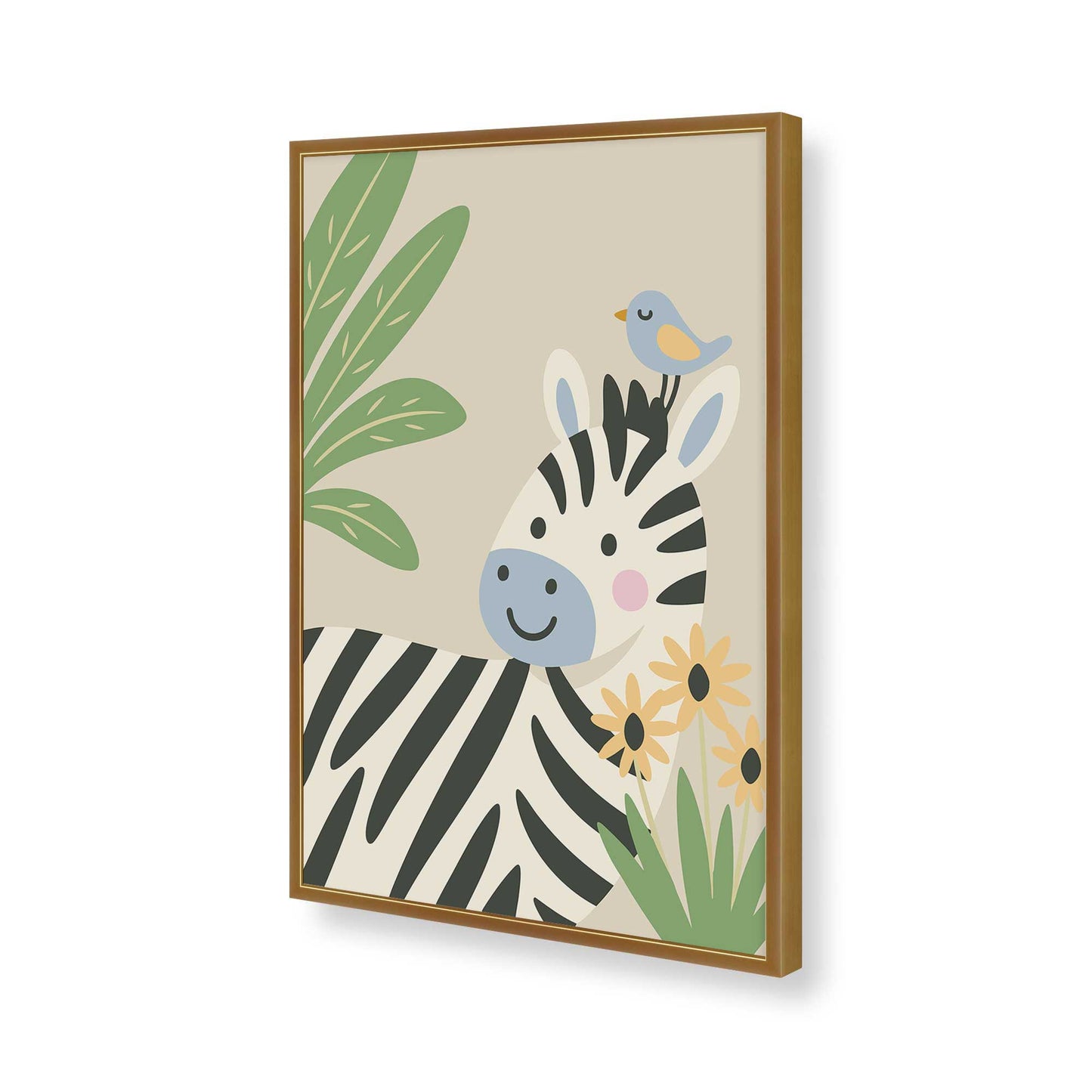 [Color:Polished Gold], Picture of art in a Polished Gold frame of the corner