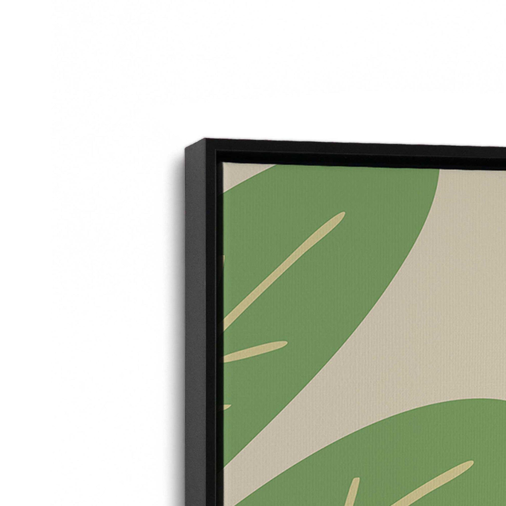 [Color:Satin Black], Picture of art in a Satin Black frame at an angle