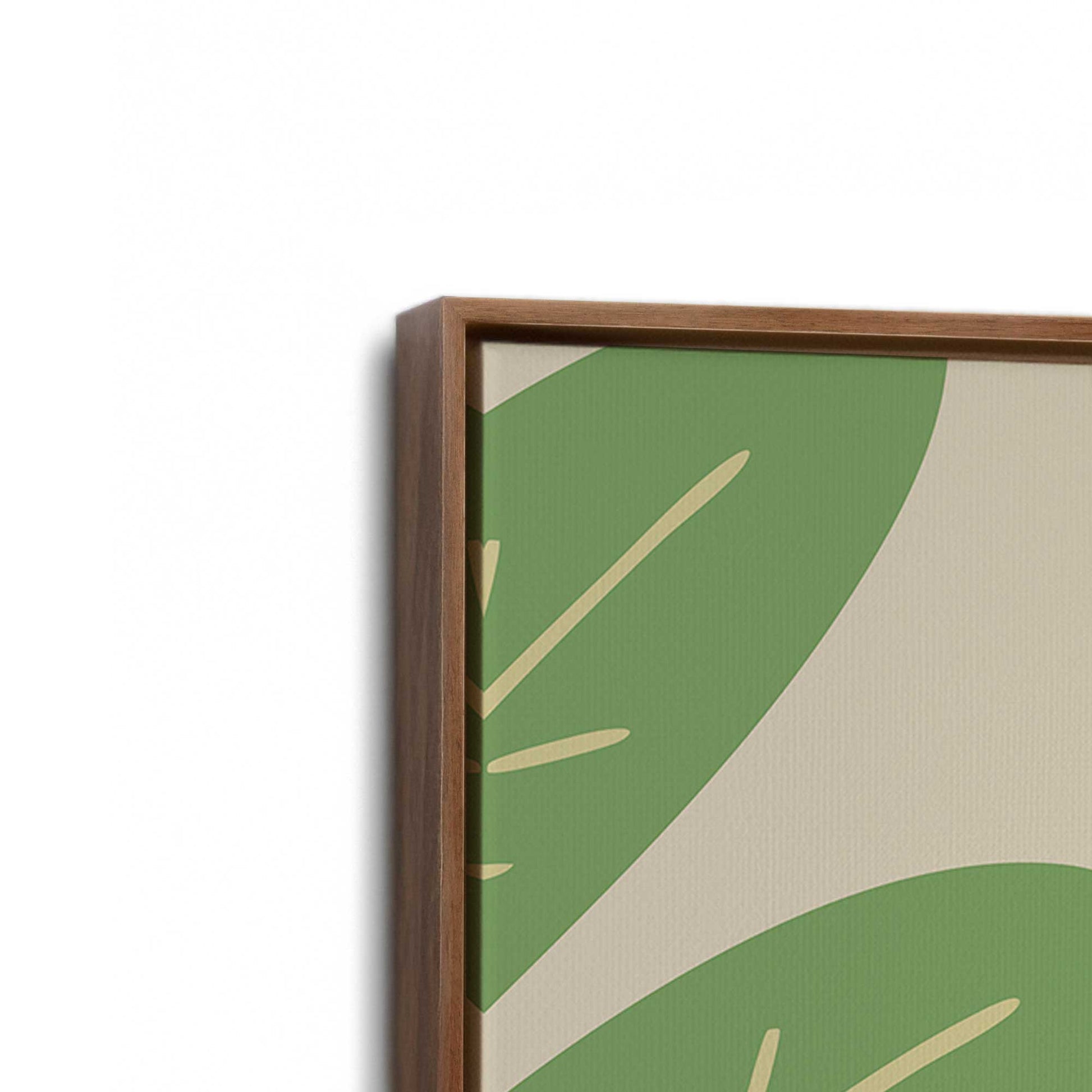 [Color:Walnut], Picture of art in a Walnut frame at an angle