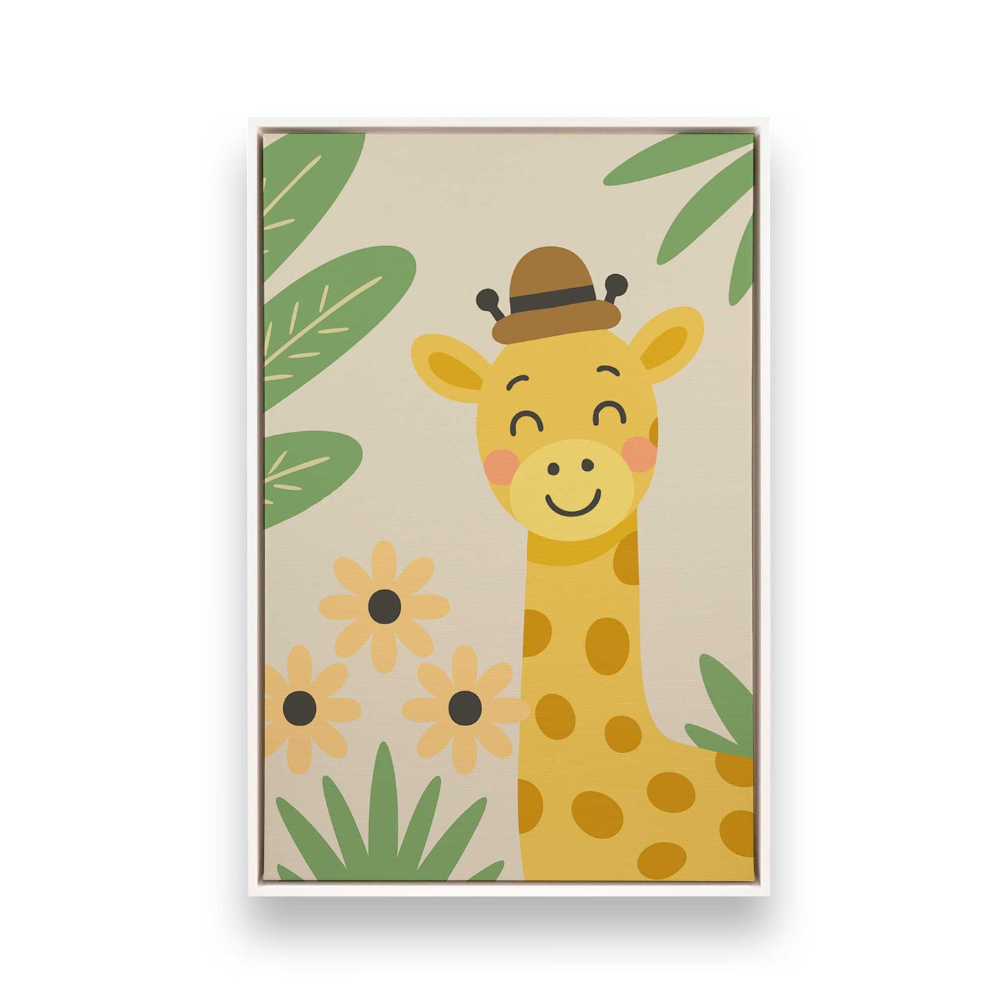 [Color:Opaque White], Picture of art in a White frame