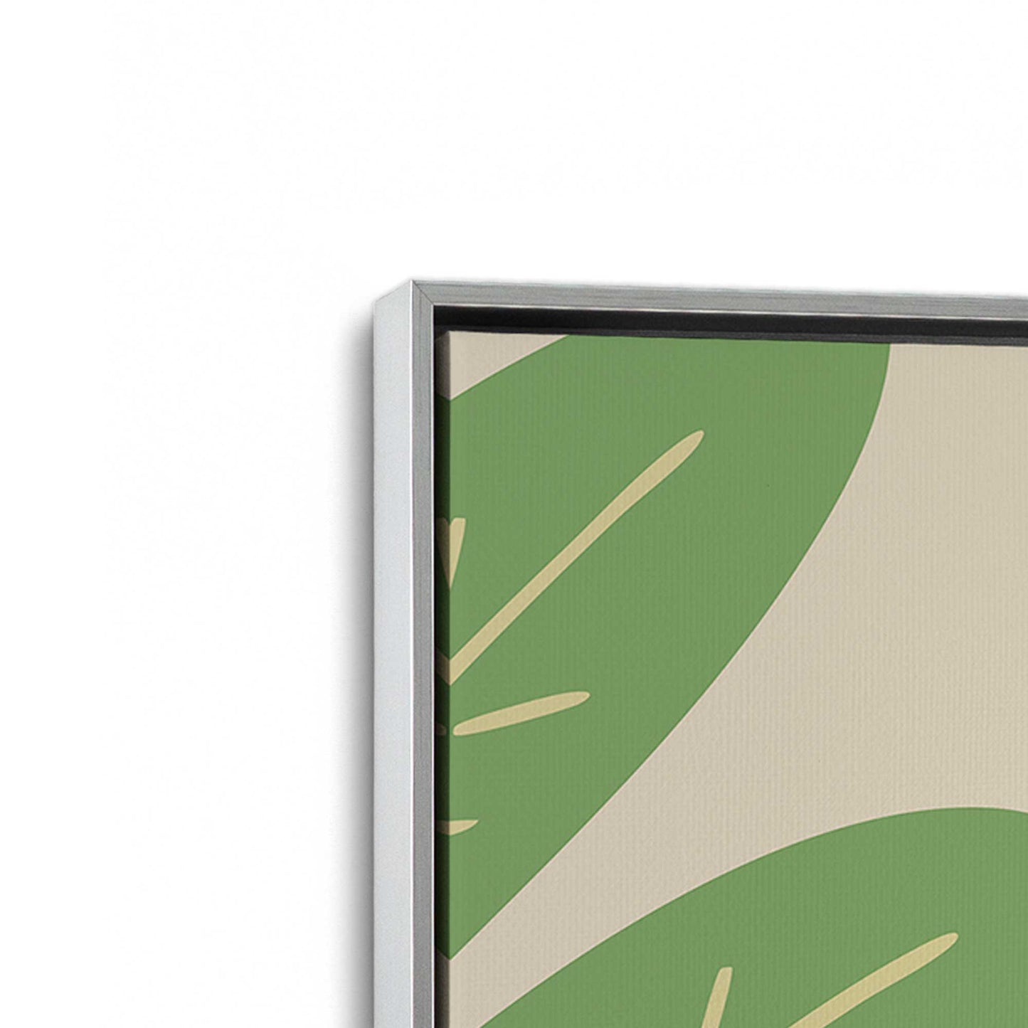 [Color:Polished Chrome], Picture of art in a Polished Chrome frame at an angle