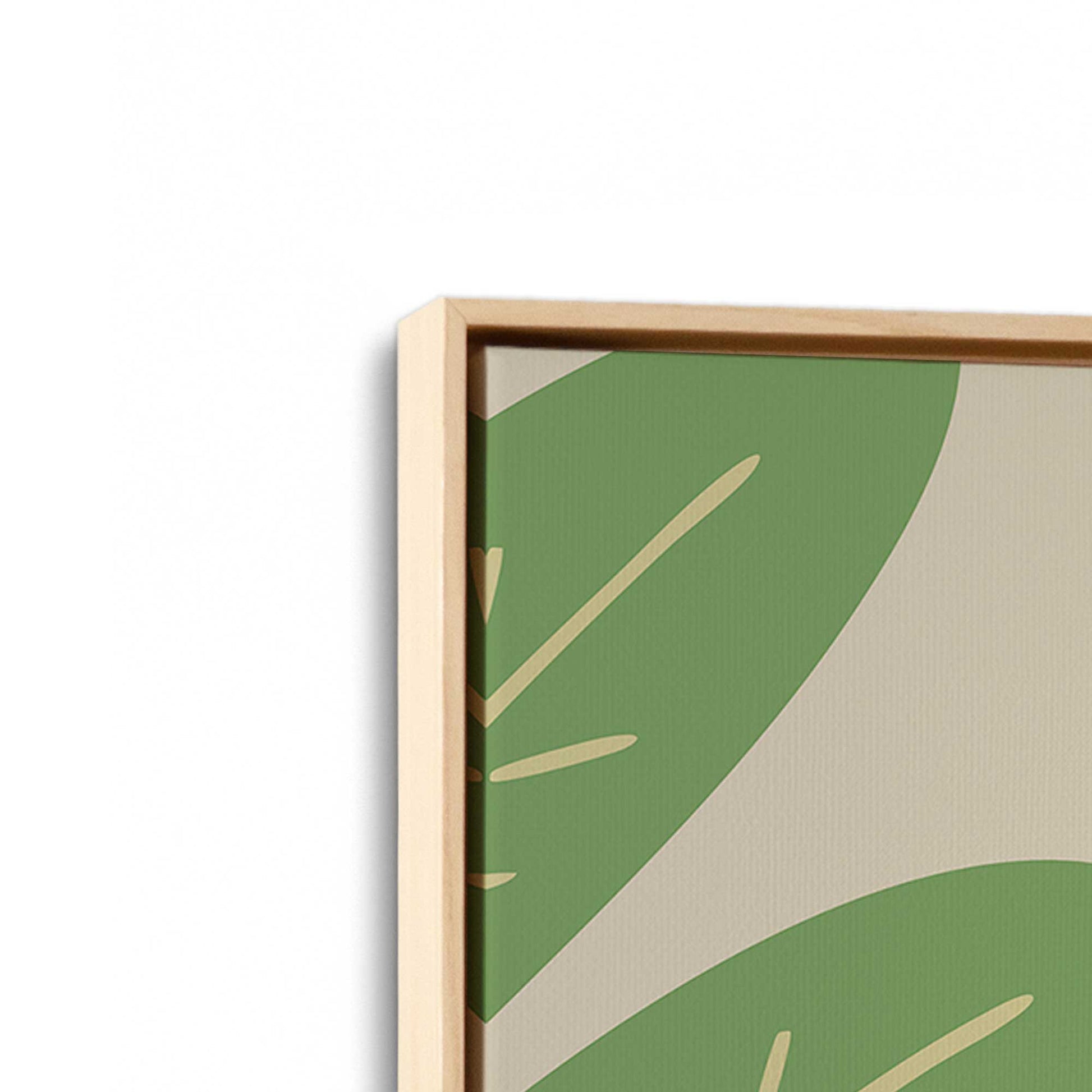 [Color:American Maple], Picture of art in a American Maple frame at an angle