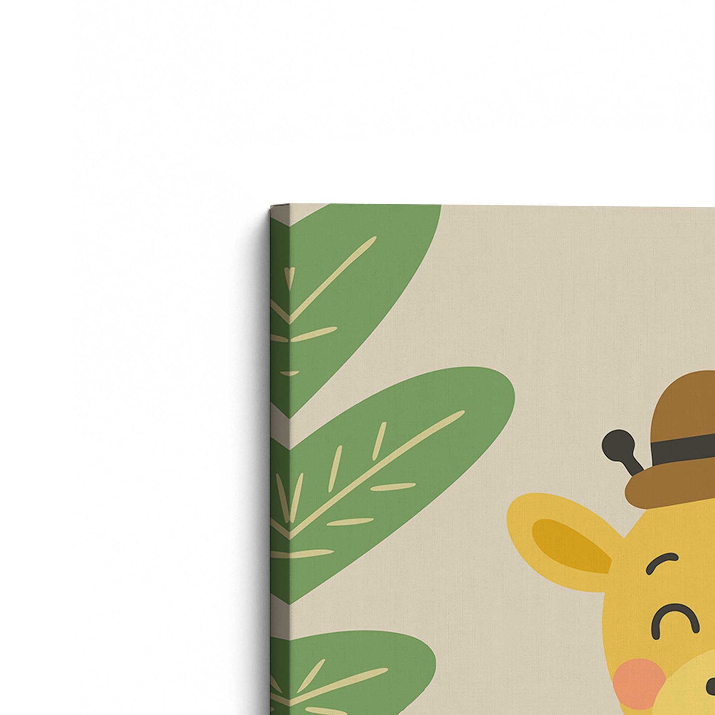 [Color:Stretched Canvas], Picture of the corner of the art