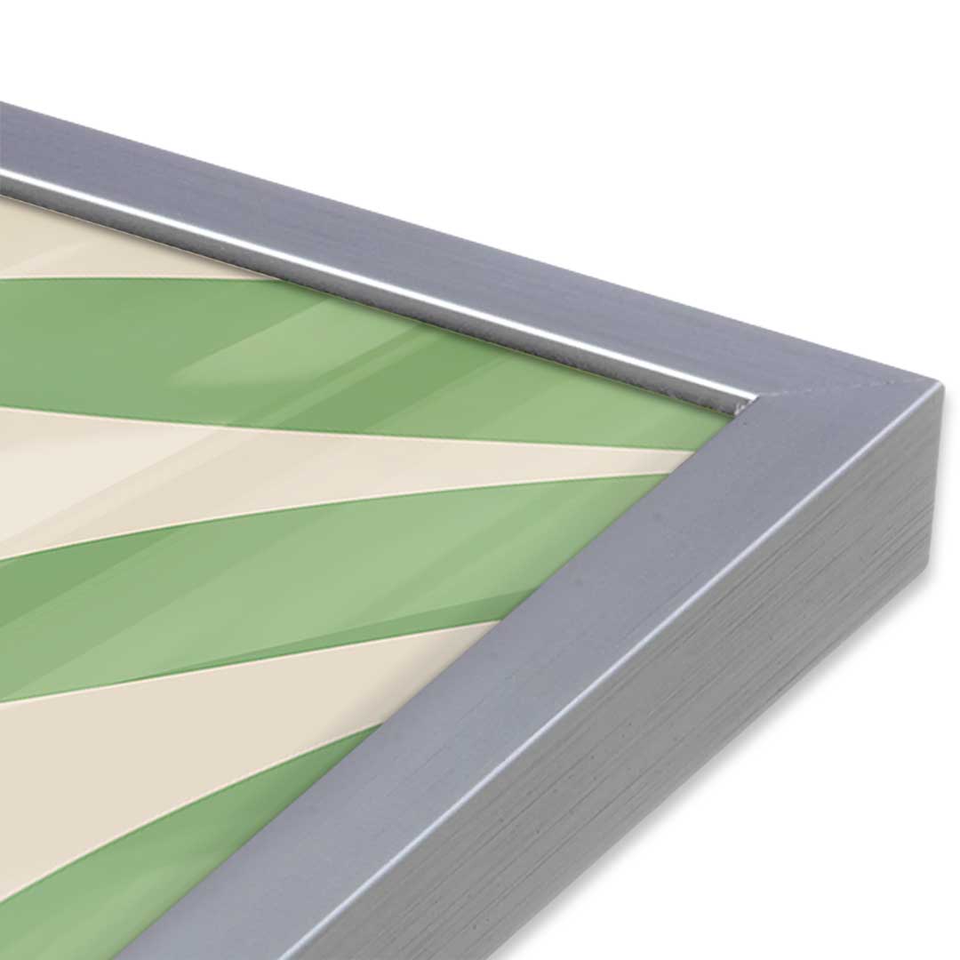 [Color:Polished Chrome], Picture of art in a Polished Chrome frame at an angle