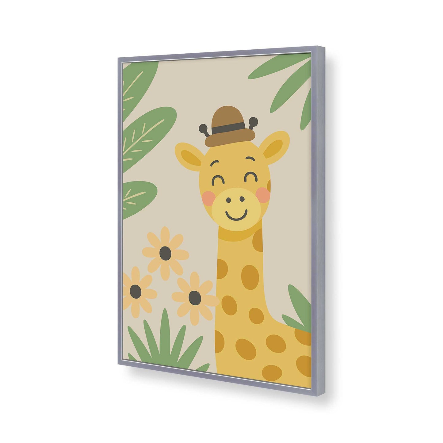[Color:Polished Chrome], Picture of art in a Polished Chrome frame of the corner