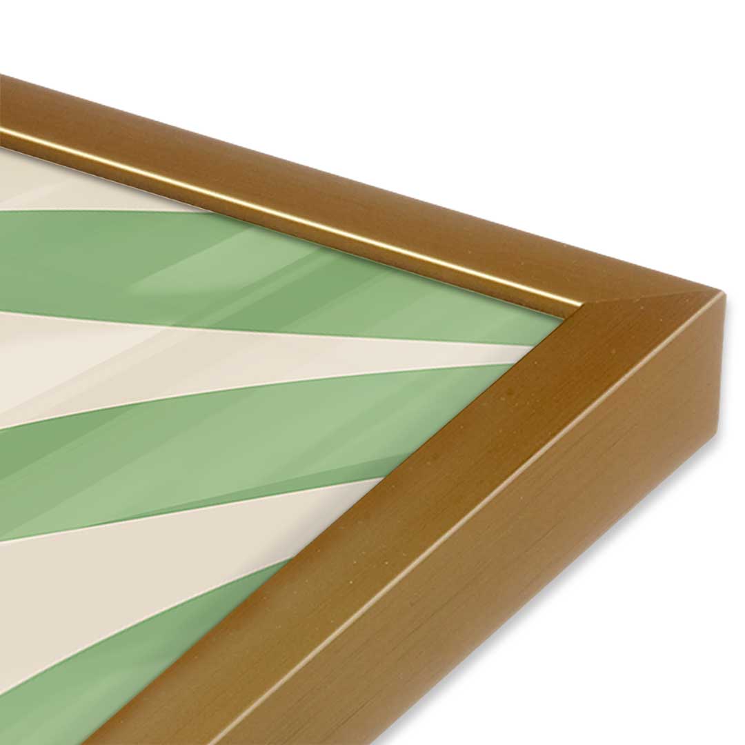 [Color:Polished Gold], Picture of art in a Polished Gold frame at an angle