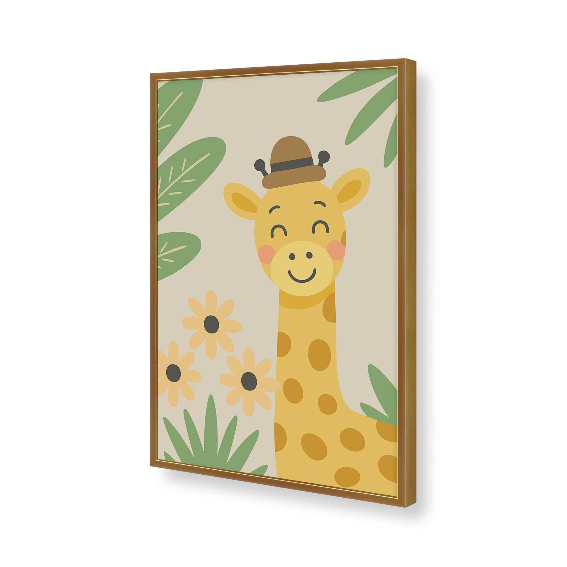 [Color:Polished Gold], Picture of art in a Polished Gold frame of the corner