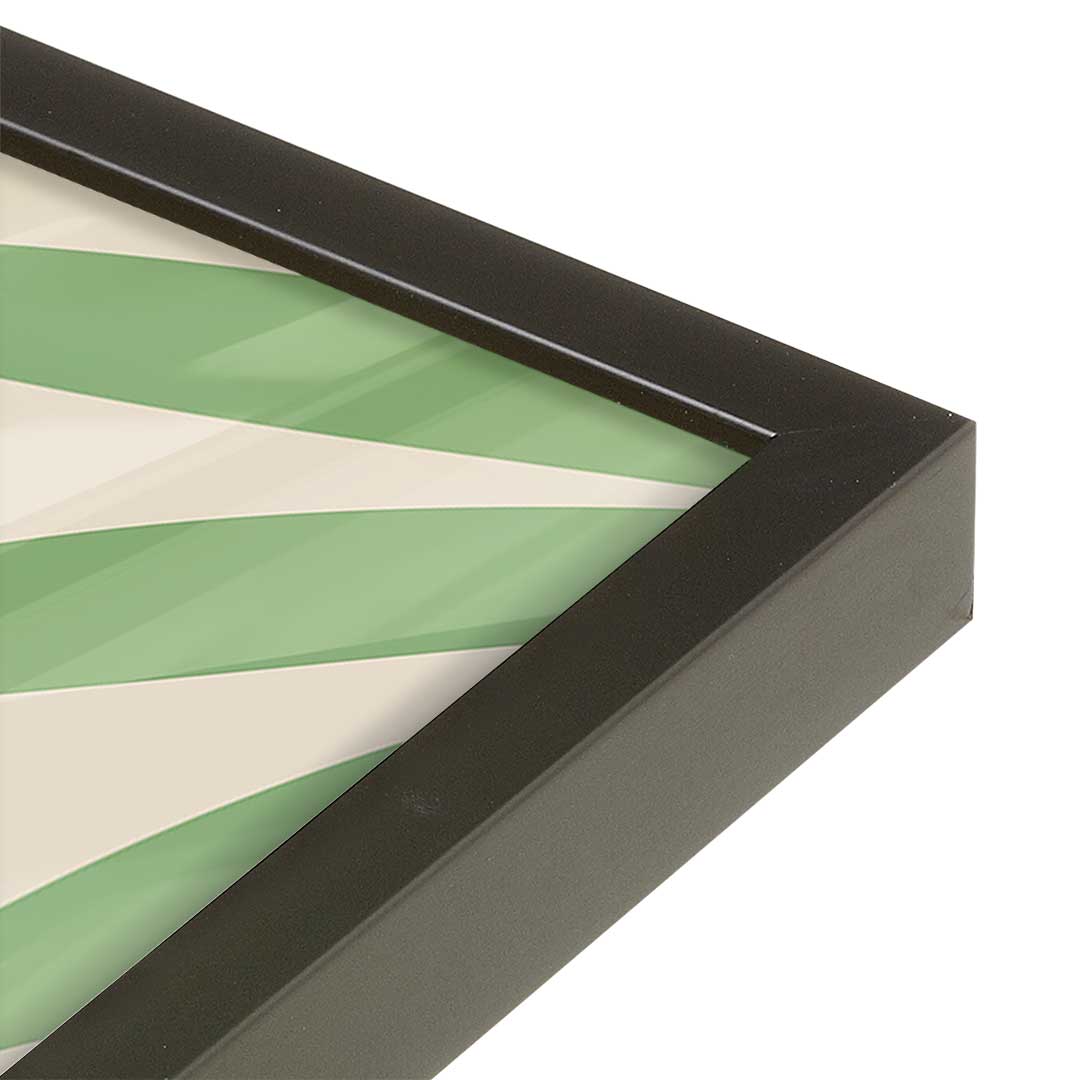 [Color:Satin Black], Picture of art in a Satin Black frame at an angle