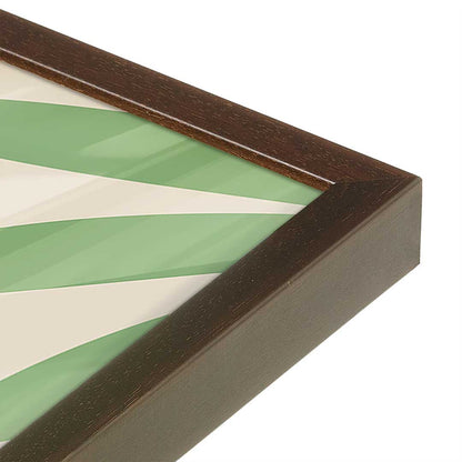 [Color:Brown], Picture of art in a Brown frame at an angle