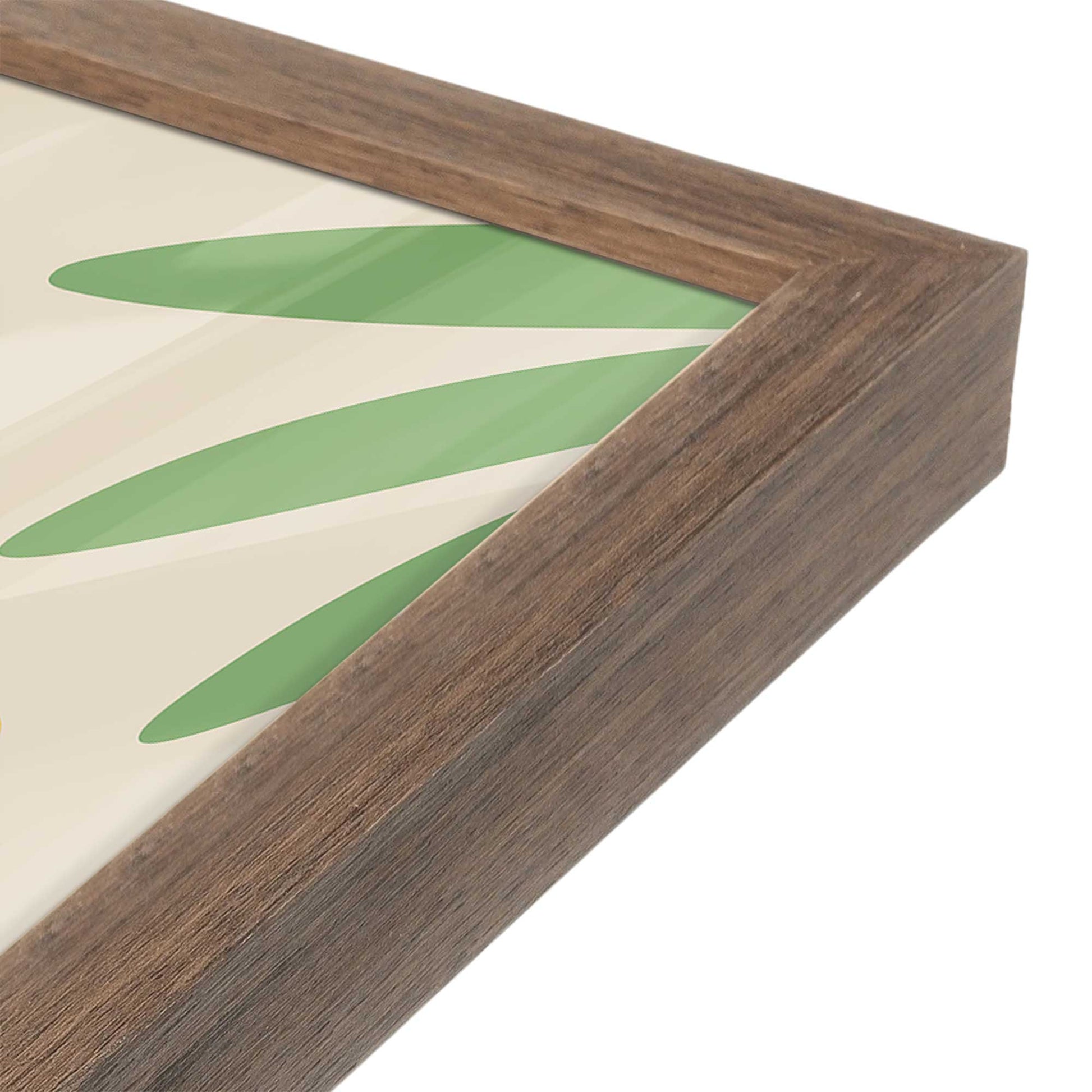 [Color:Walnut], Picture of art in a Walnut frame at an angle