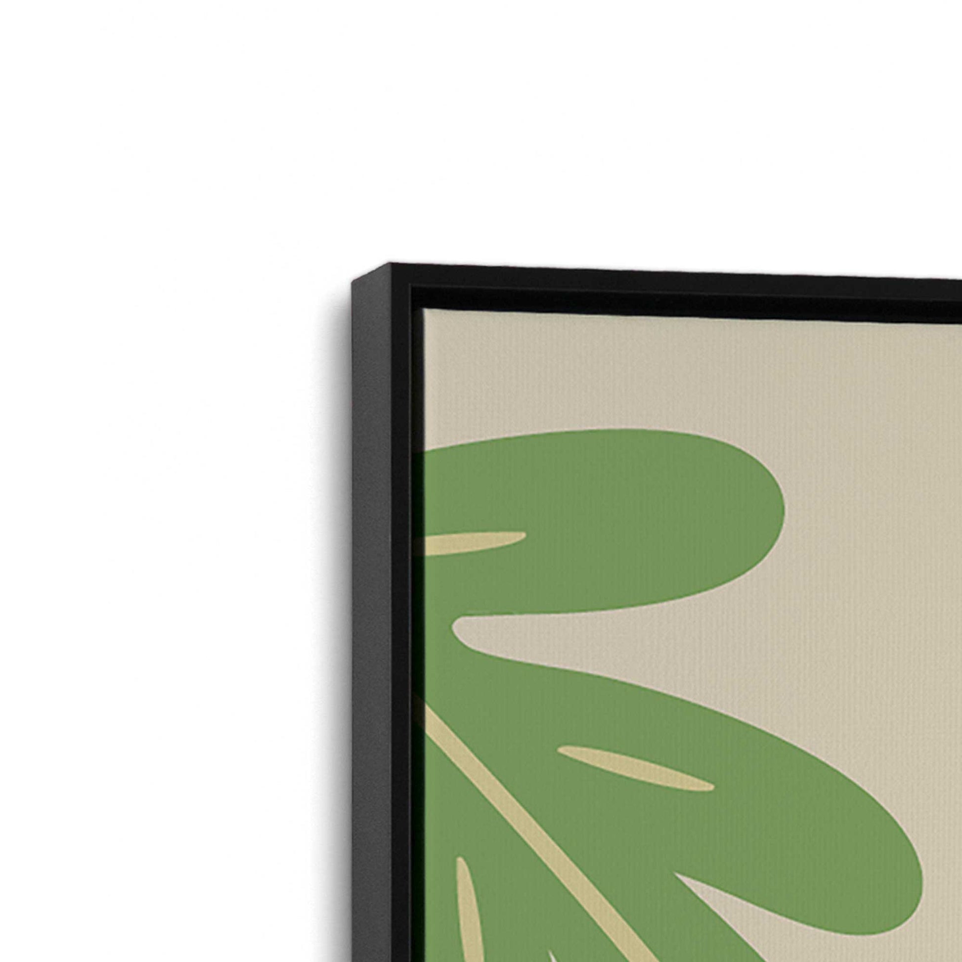 [Color:Satin Black], Picture of art in a Satin Black frame at an angle