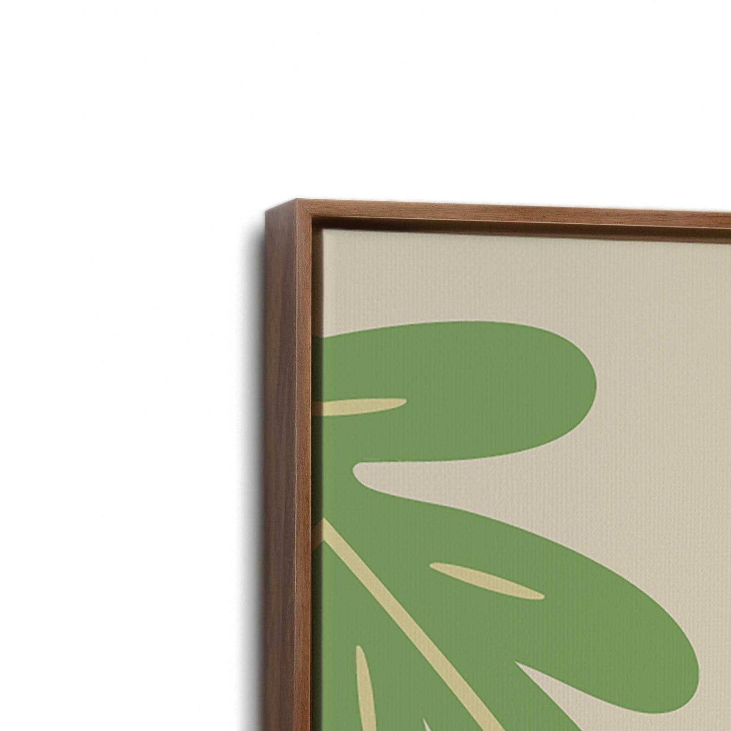 [Color:Walnut], Picture of art in a Walnut frame at an angle