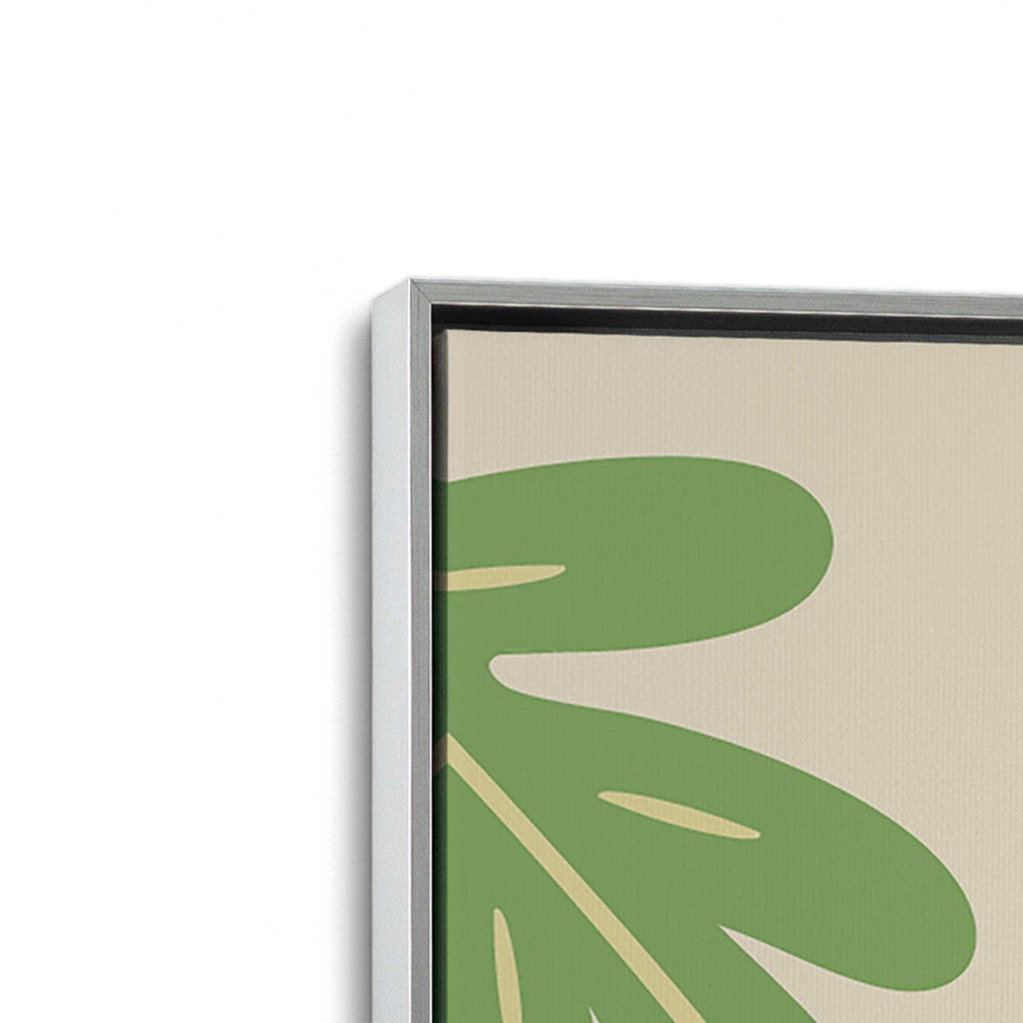 [Color:Polished Chrome], Picture of art in a Polished Chrome frame at an angle