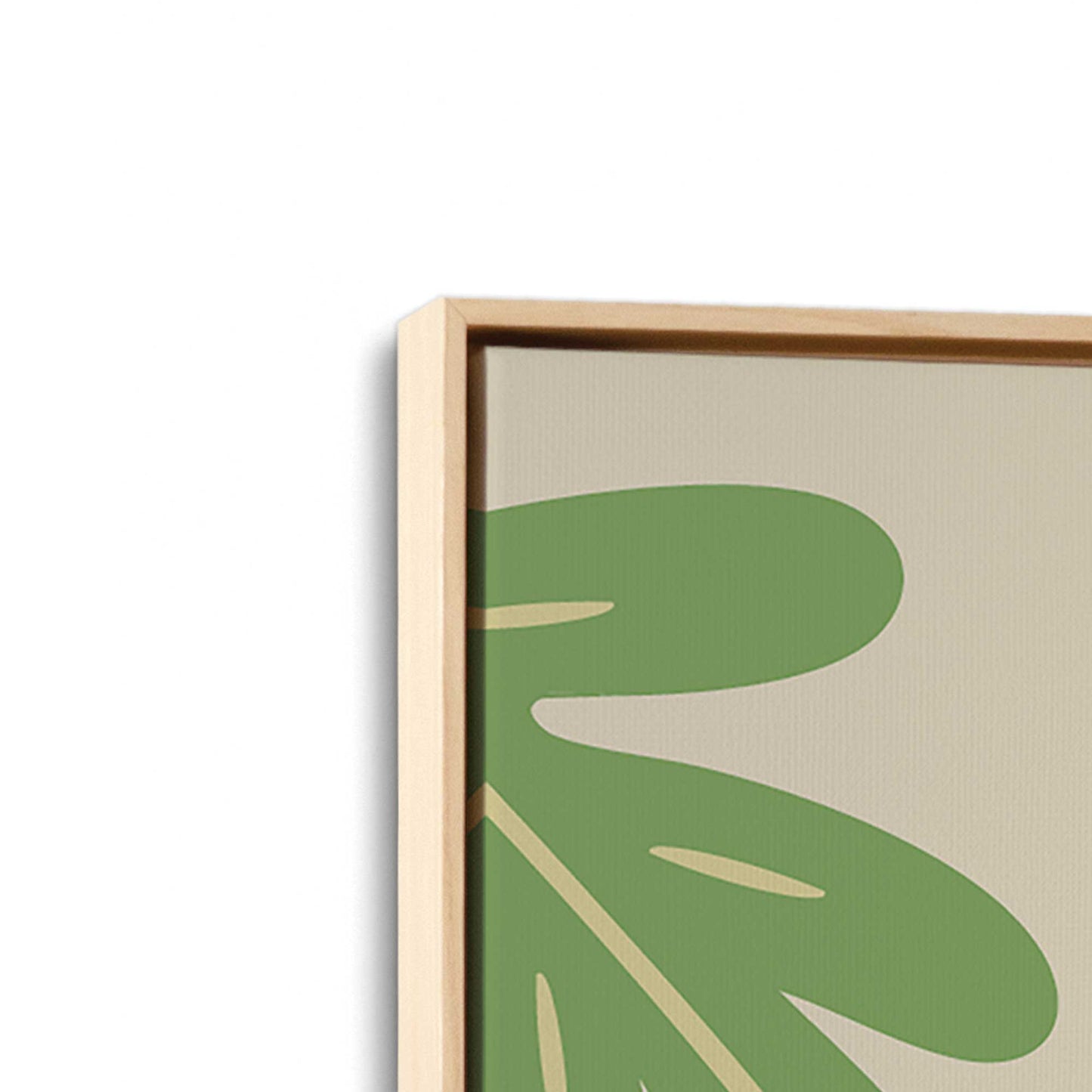 [Color:American Maple], Picture of art in a American Maple frame at an angle