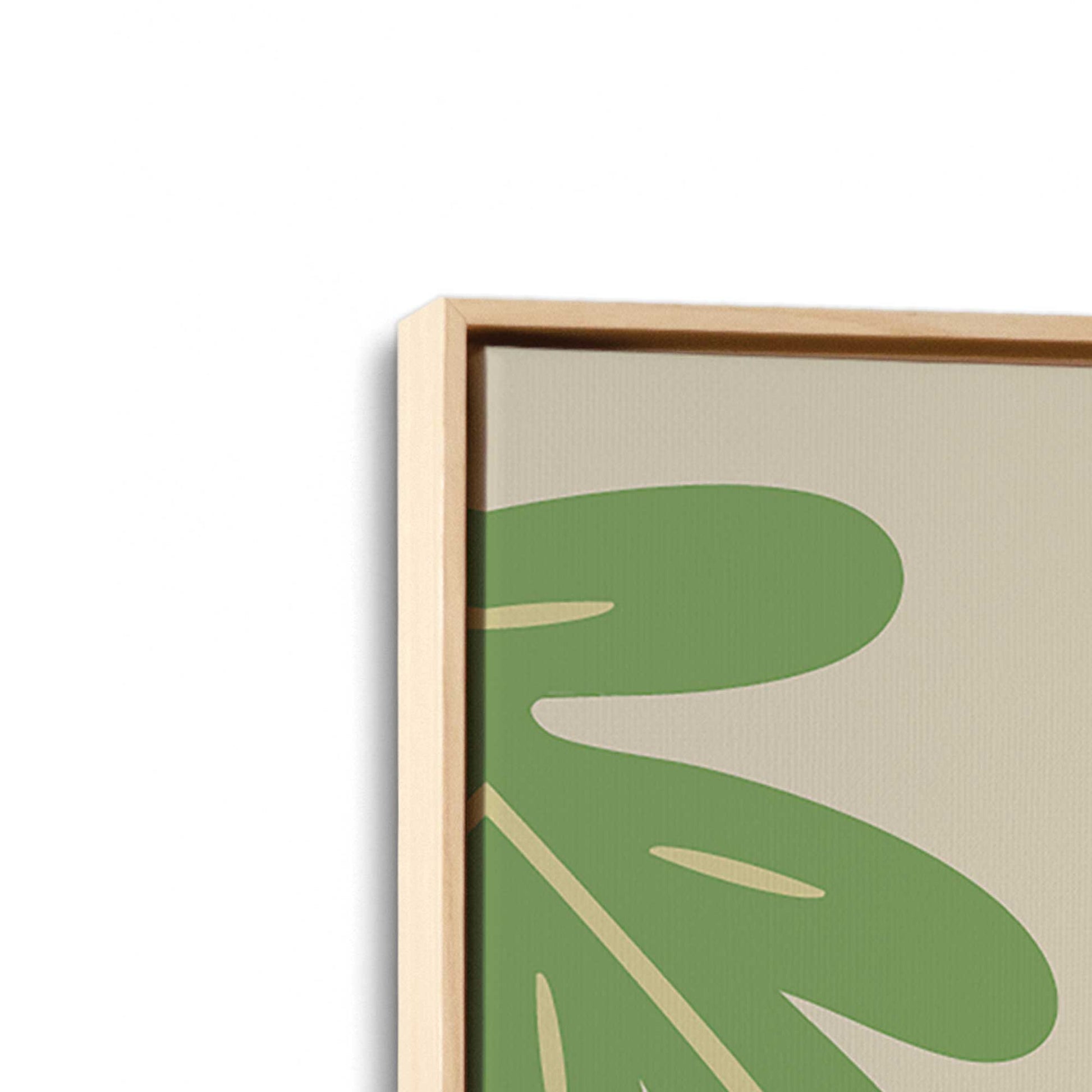[Color:American Maple], Picture of art in a American Maple frame at an angle
