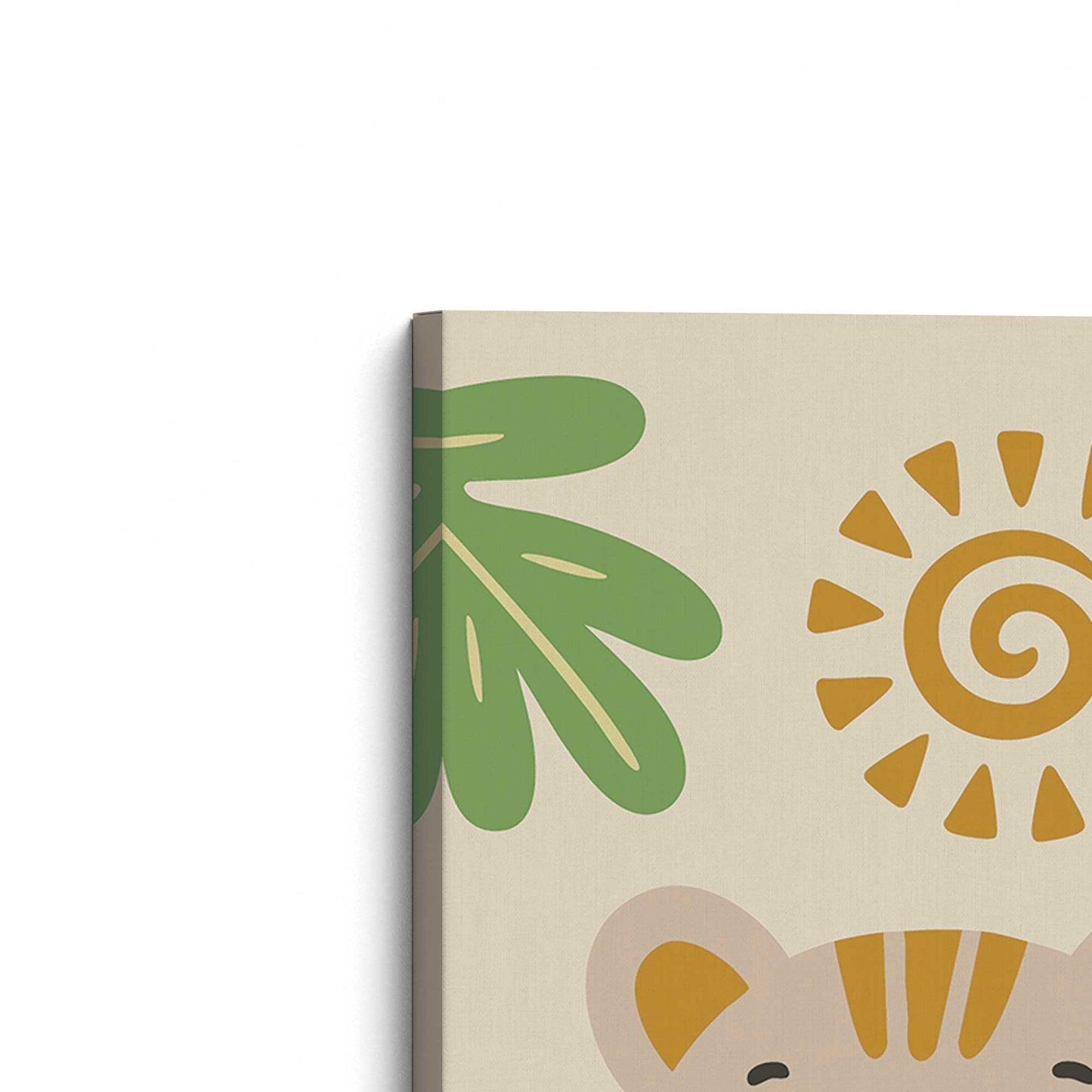 [Color:Stretched Canvas], Picture of the corner of the art