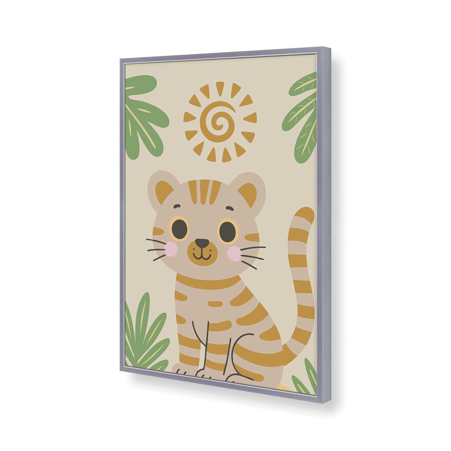 [Color:Polished Chrome], Picture of art in a Polished Chrome frame of the corner