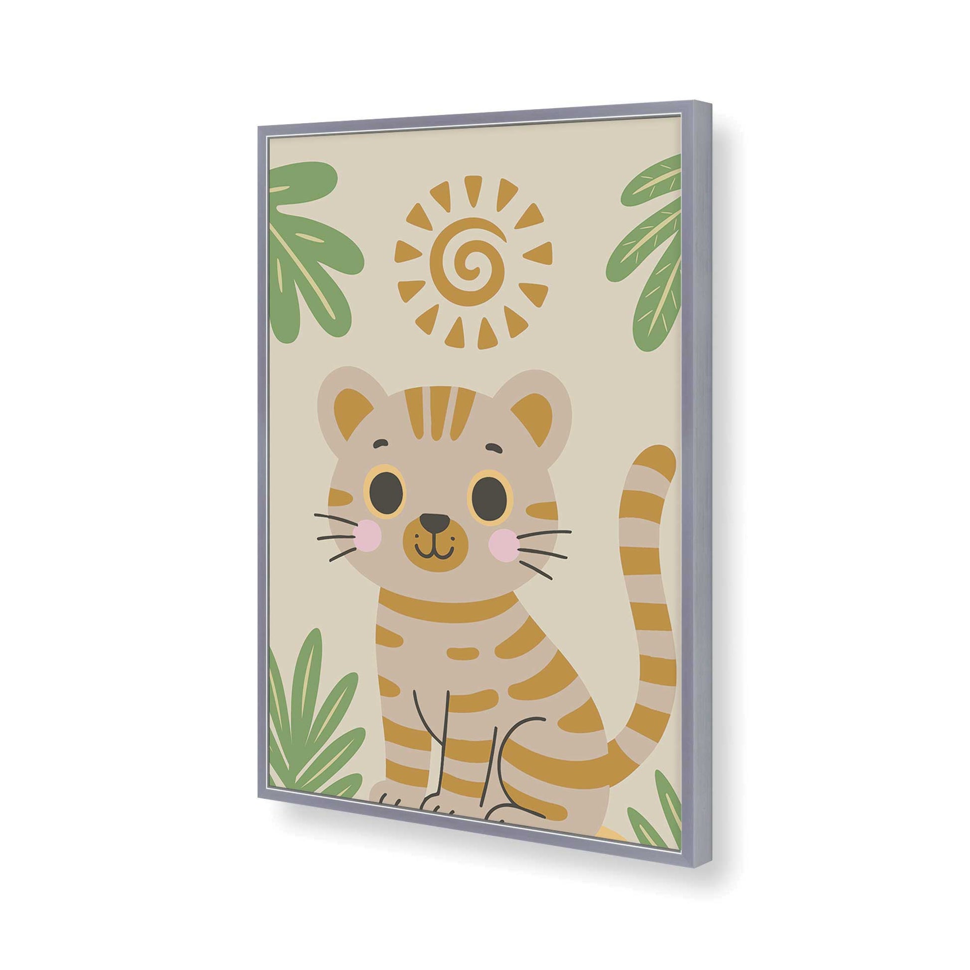 [Color:Polished Chrome], Picture of art in a Polished Chrome frame of the corner