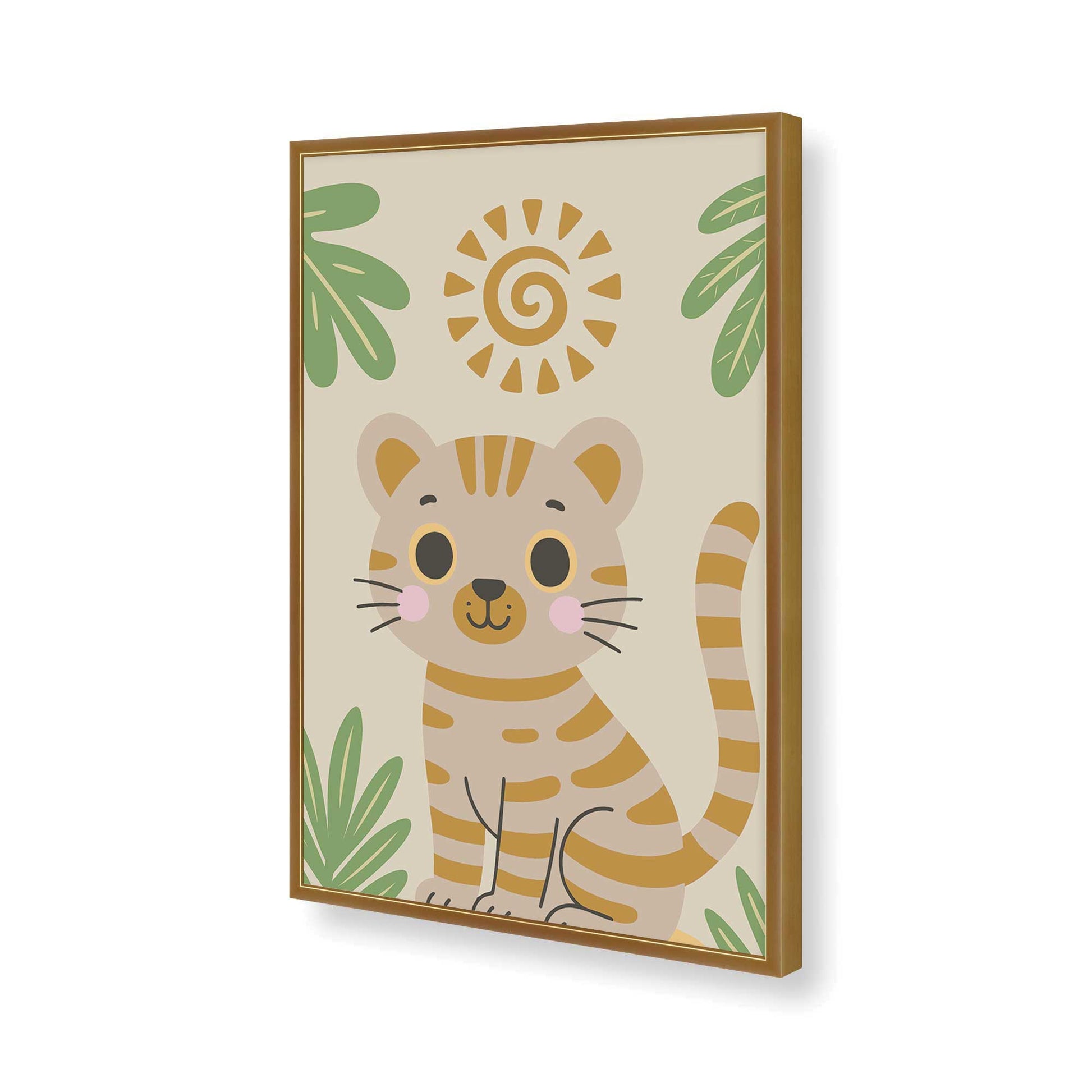 [Color:Polished Gold], Picture of art in a Polished Gold frame of the corner