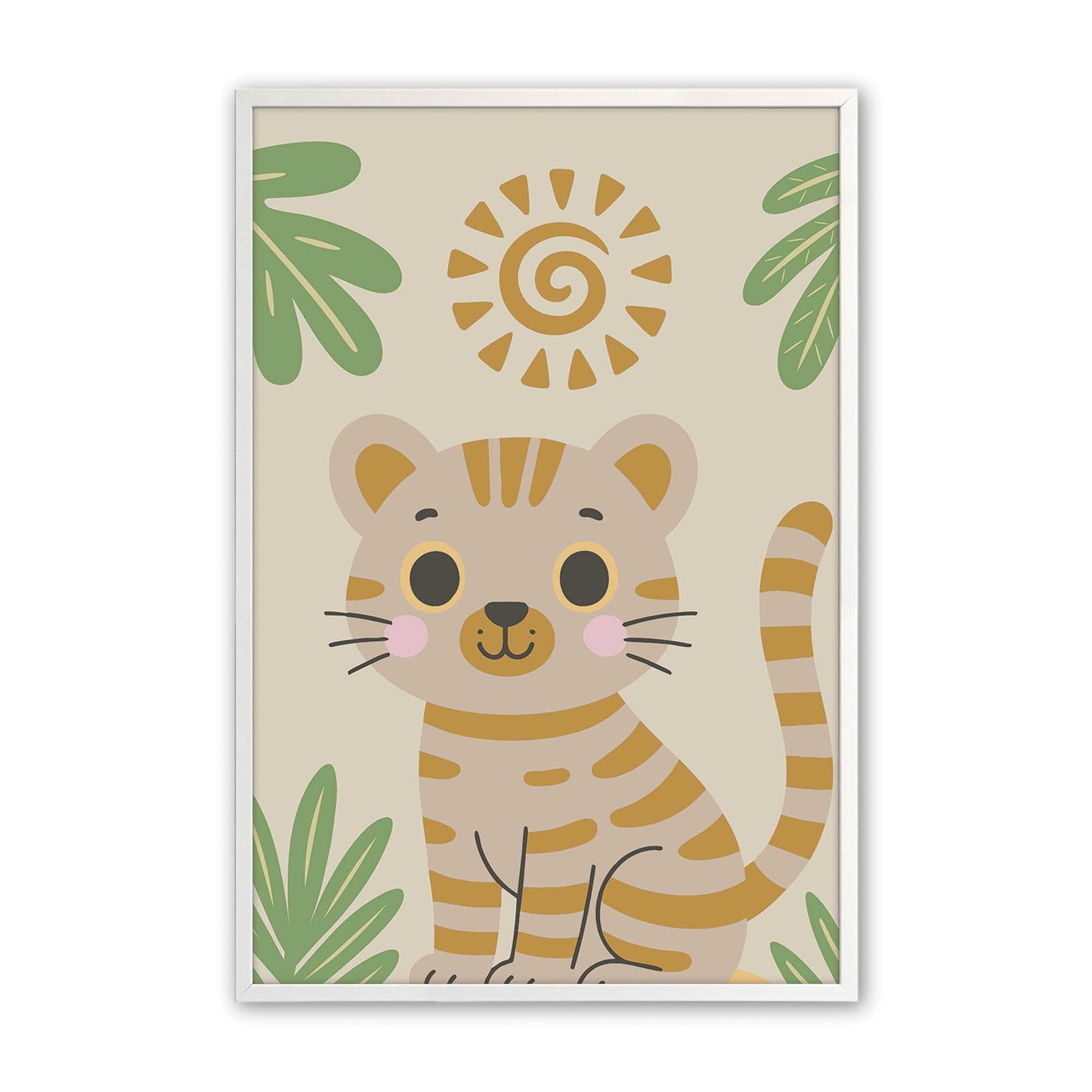 [Color:Opaque White], Picture of art in a Opaque White frame