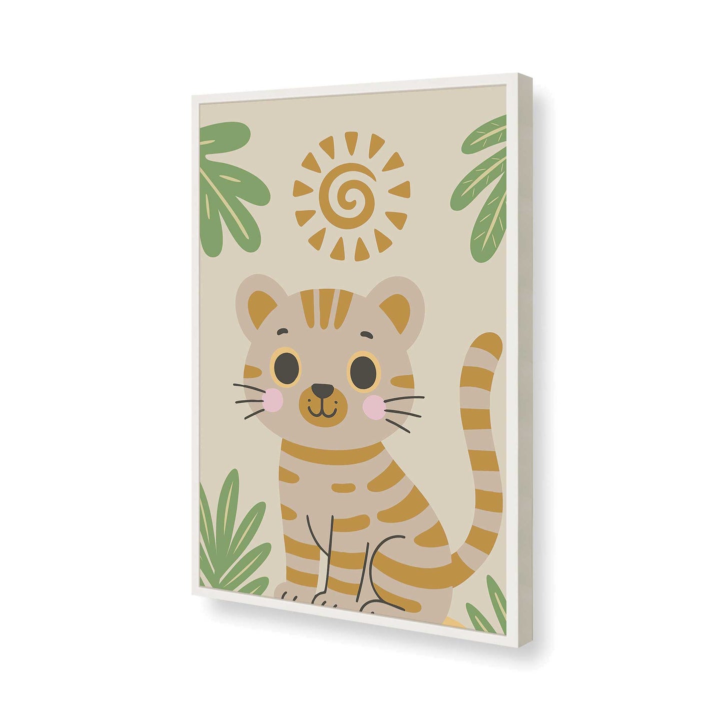 [Color:Opaque White], Picture of art in a Opaque White frame of the corner