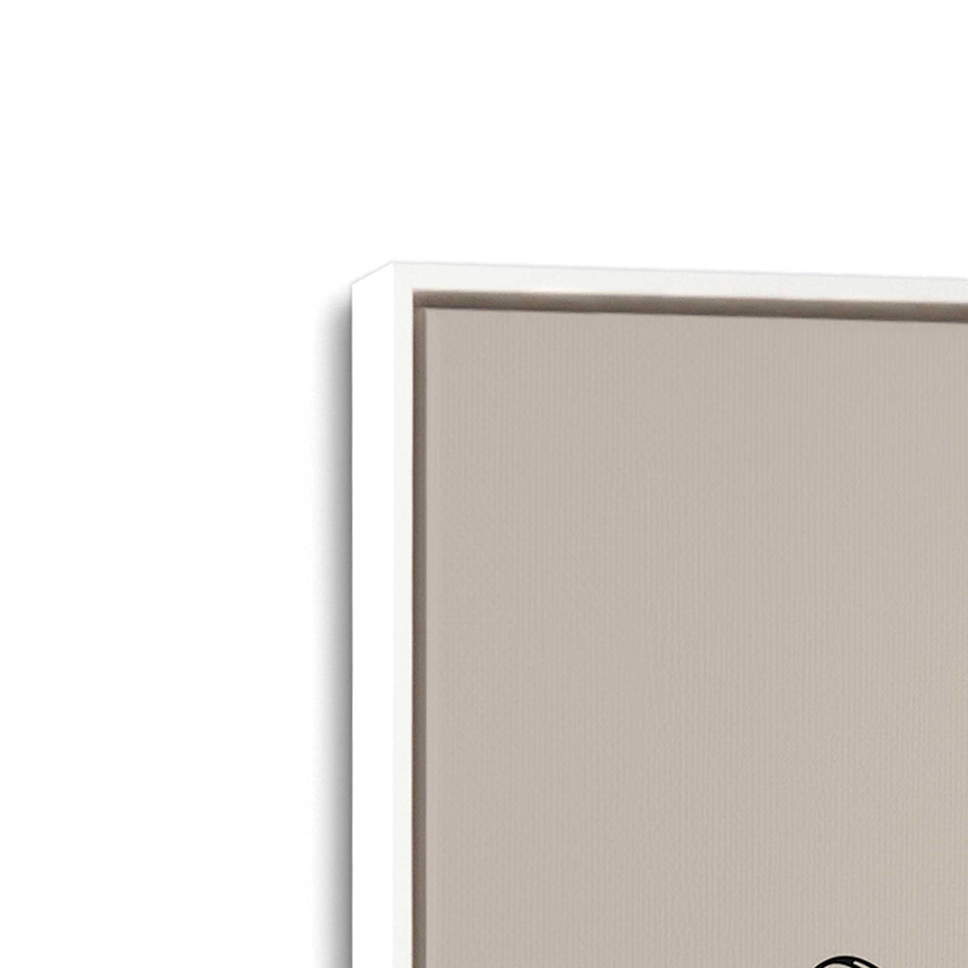 [Color:Opaque White], Picture of art in a White frame at an angle