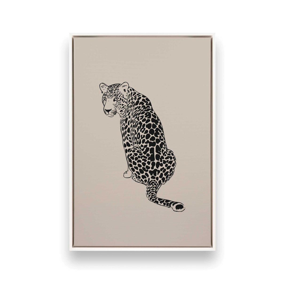 [Color:Opaque White], Picture of art in a White frame