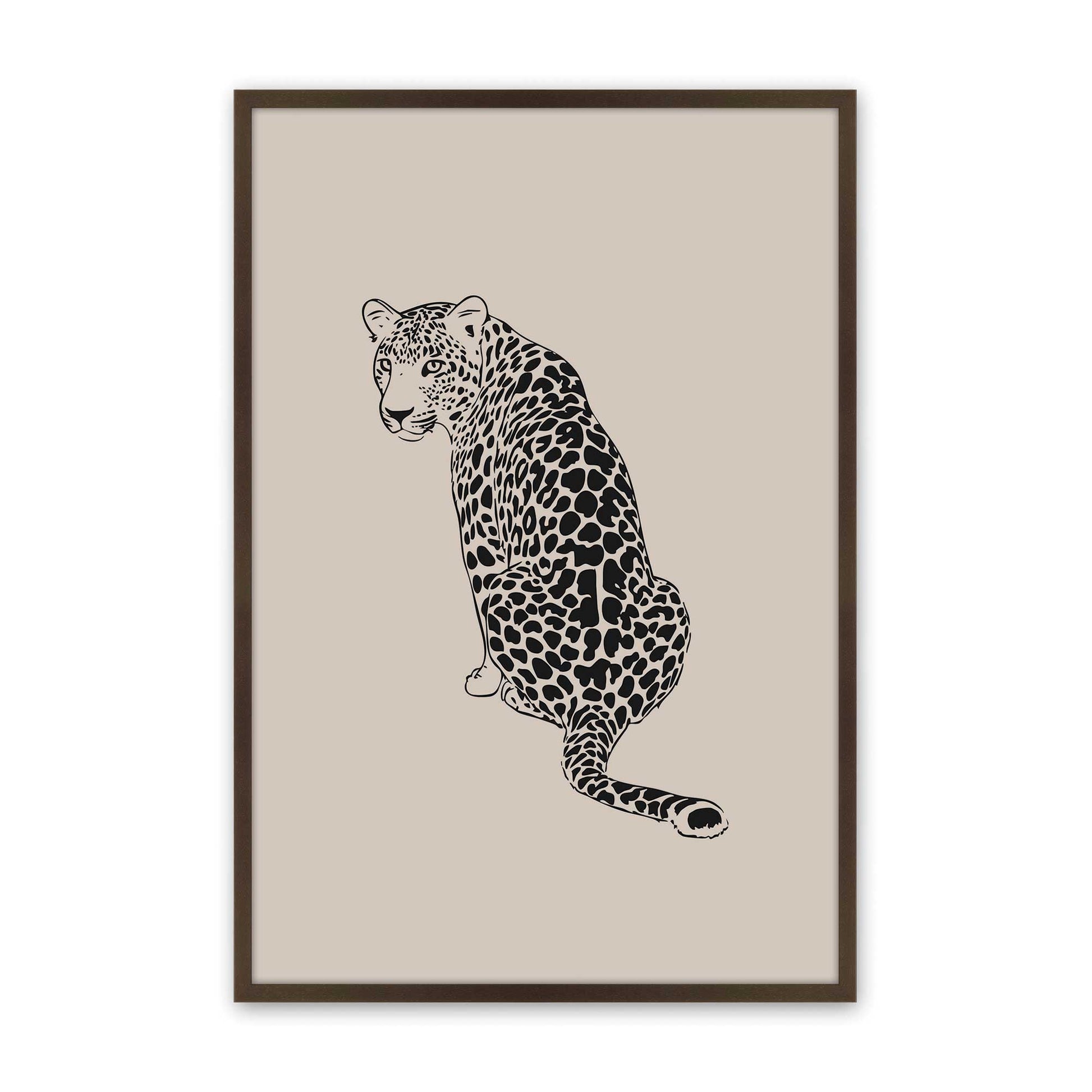 [Color:Belvinder Brown], Picture of art in a Belvinder Brown frame