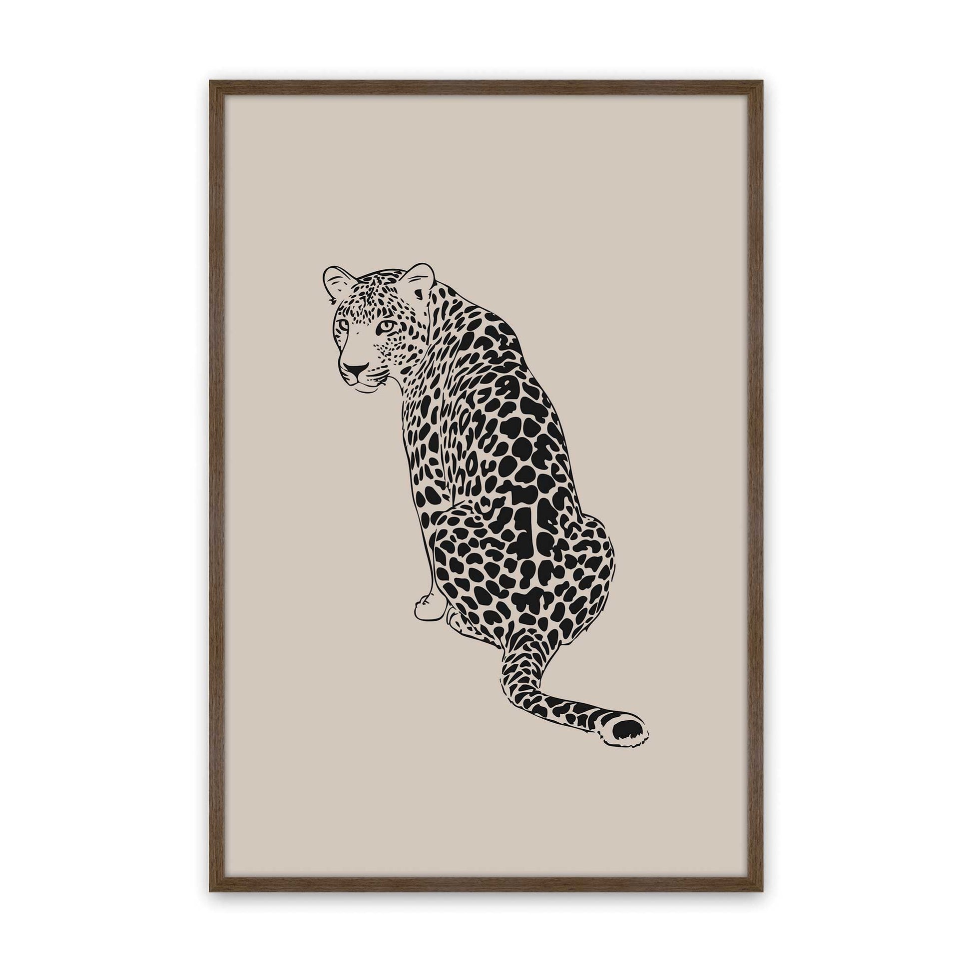 [Color:Walnut], Picture of art in a Walnut frame