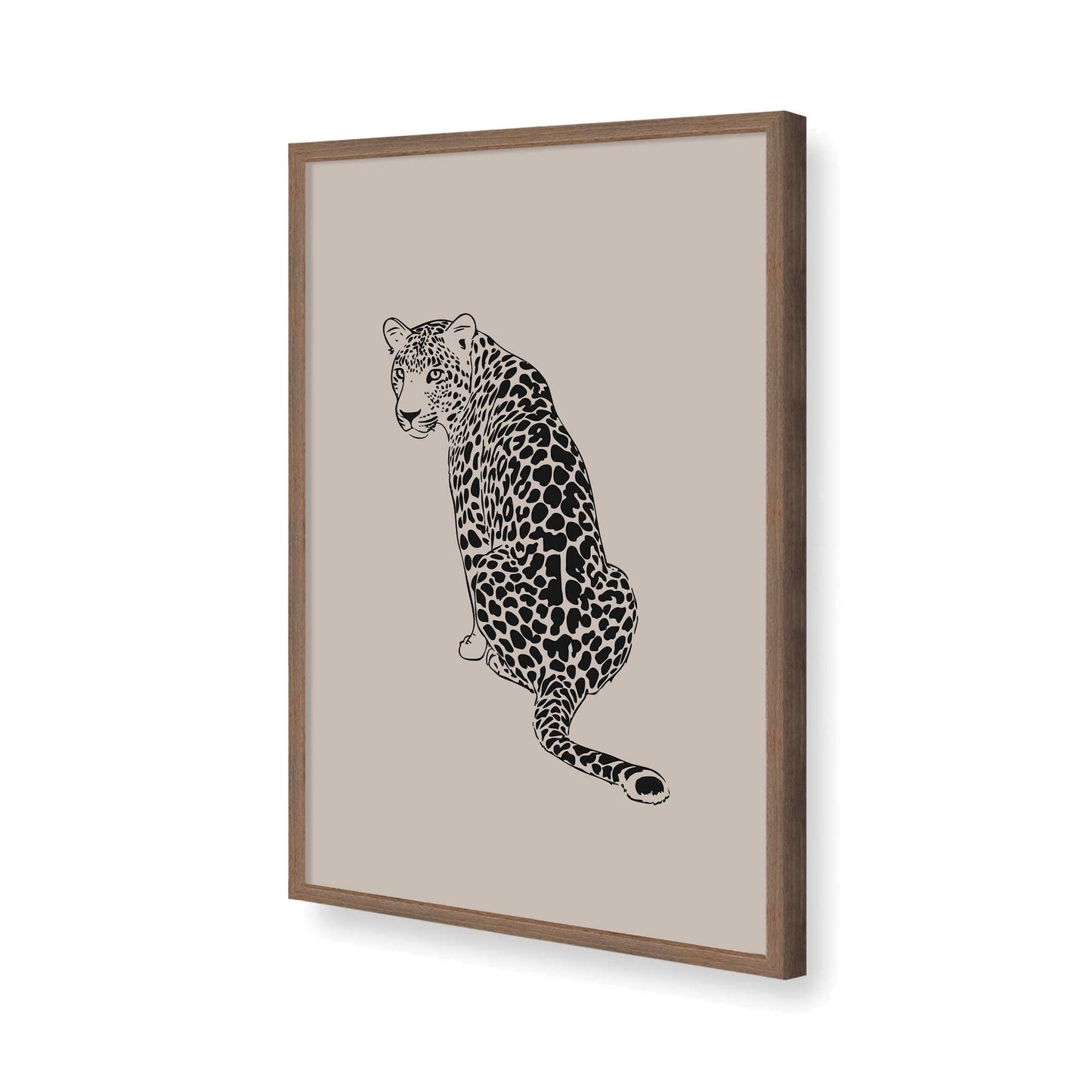 [Color:Walnut], Picture of art in a Walnut frame of the corner