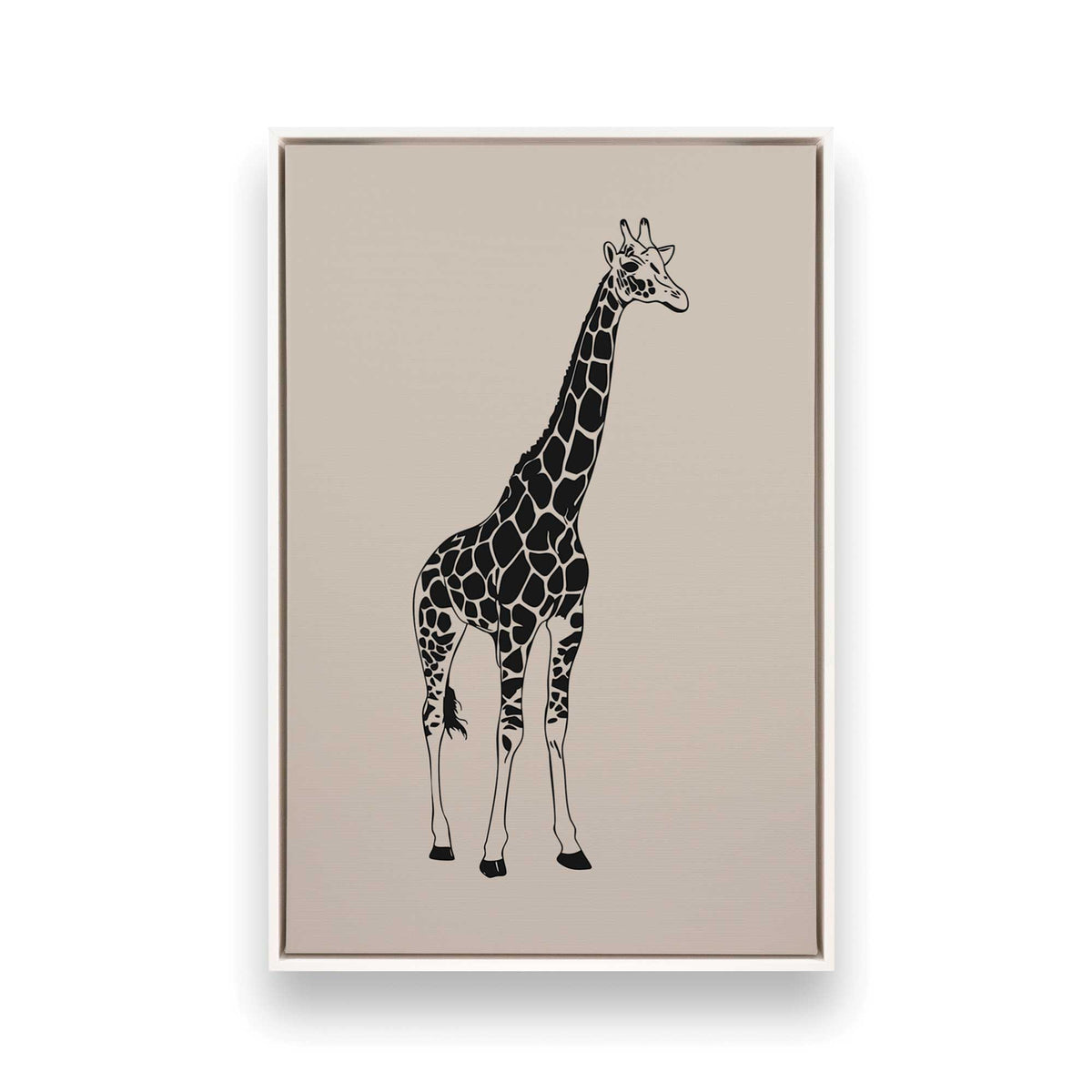 [Color:Opaque White], Picture of art in a White frame