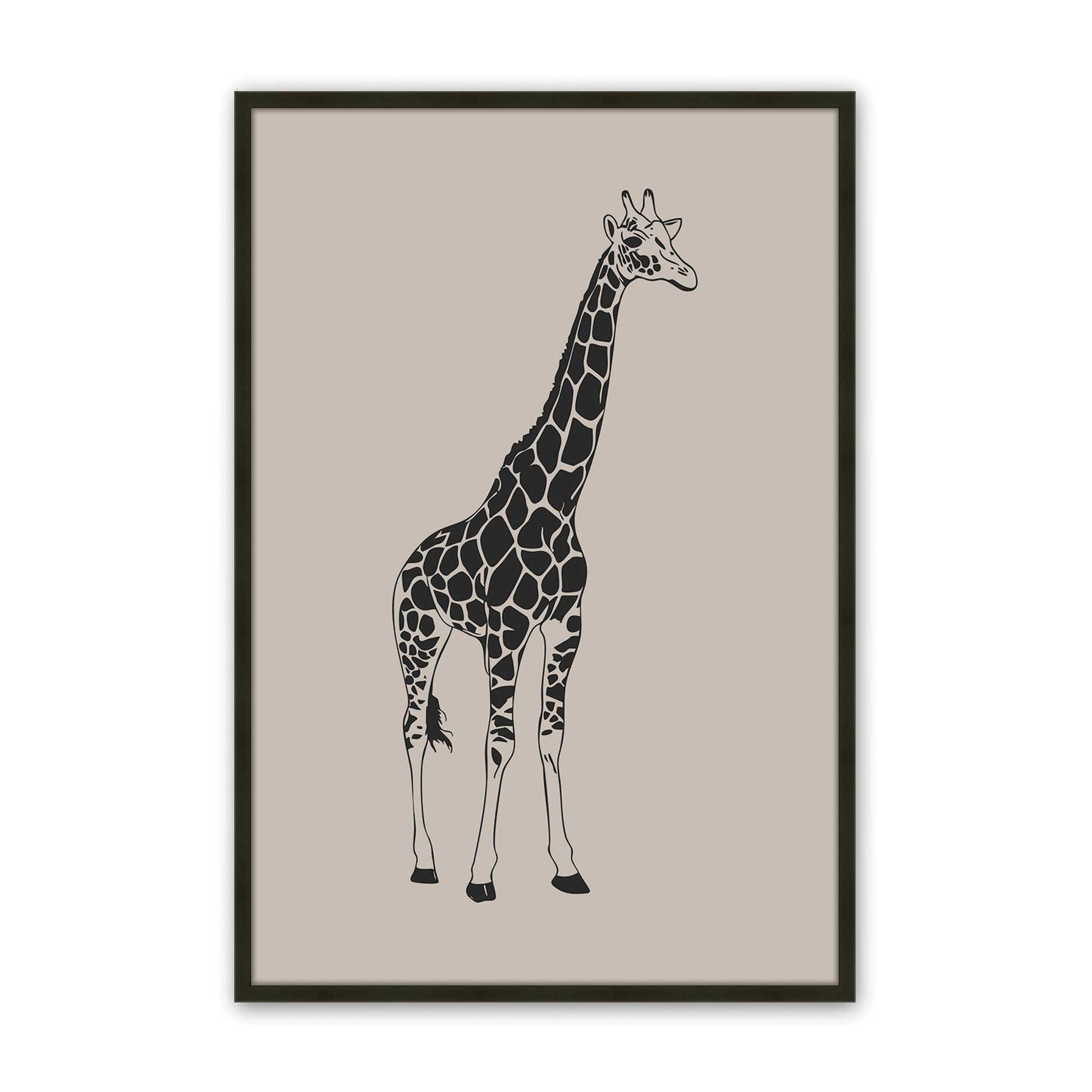 [Color:Satin Black], Picture of art in a Satin Black frame