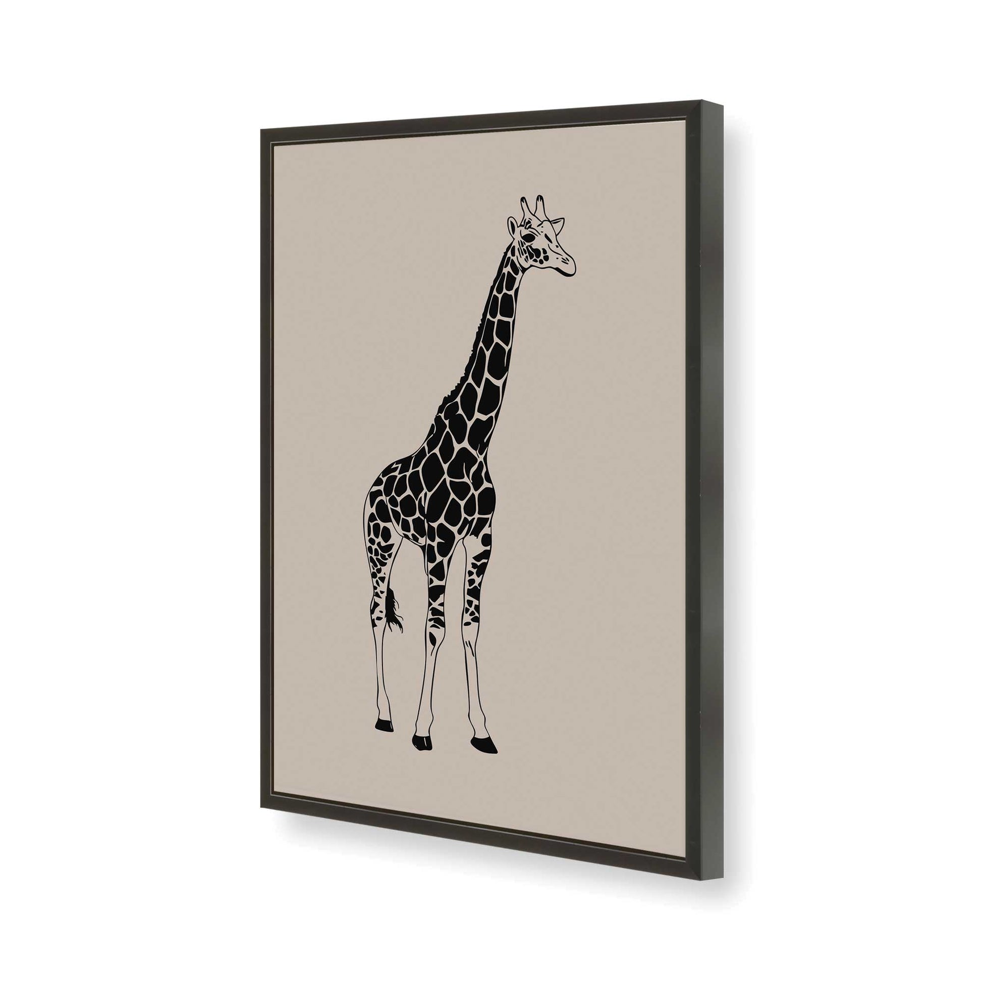 [Color:Satin Black], Picture of art in a Satin Black frame of the corner