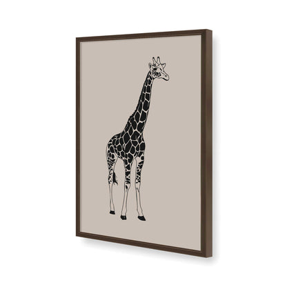 [Color:Brown], Picture of art in a Brown frame of the corner