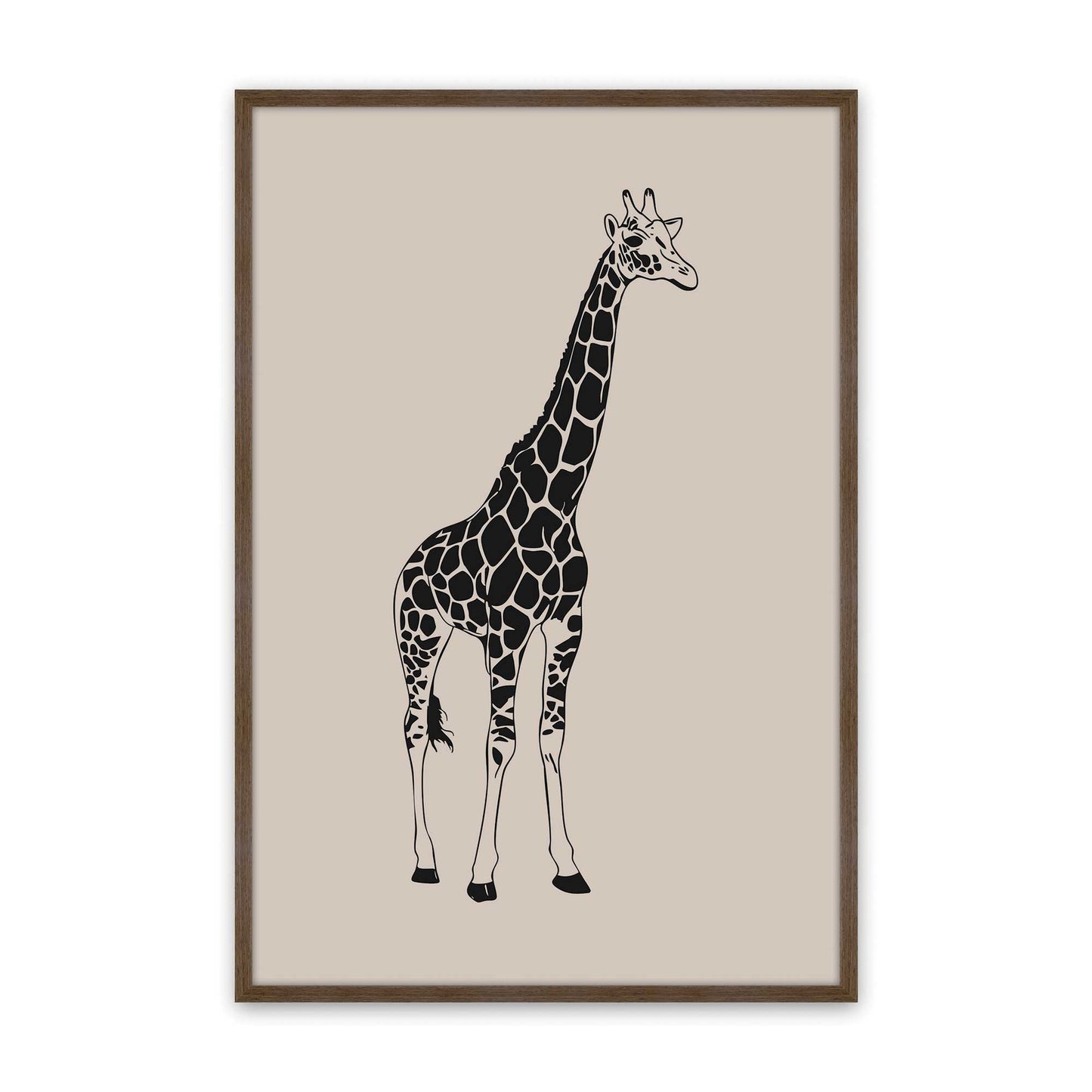[Color:Walnut], Picture of art in a Walnut frame