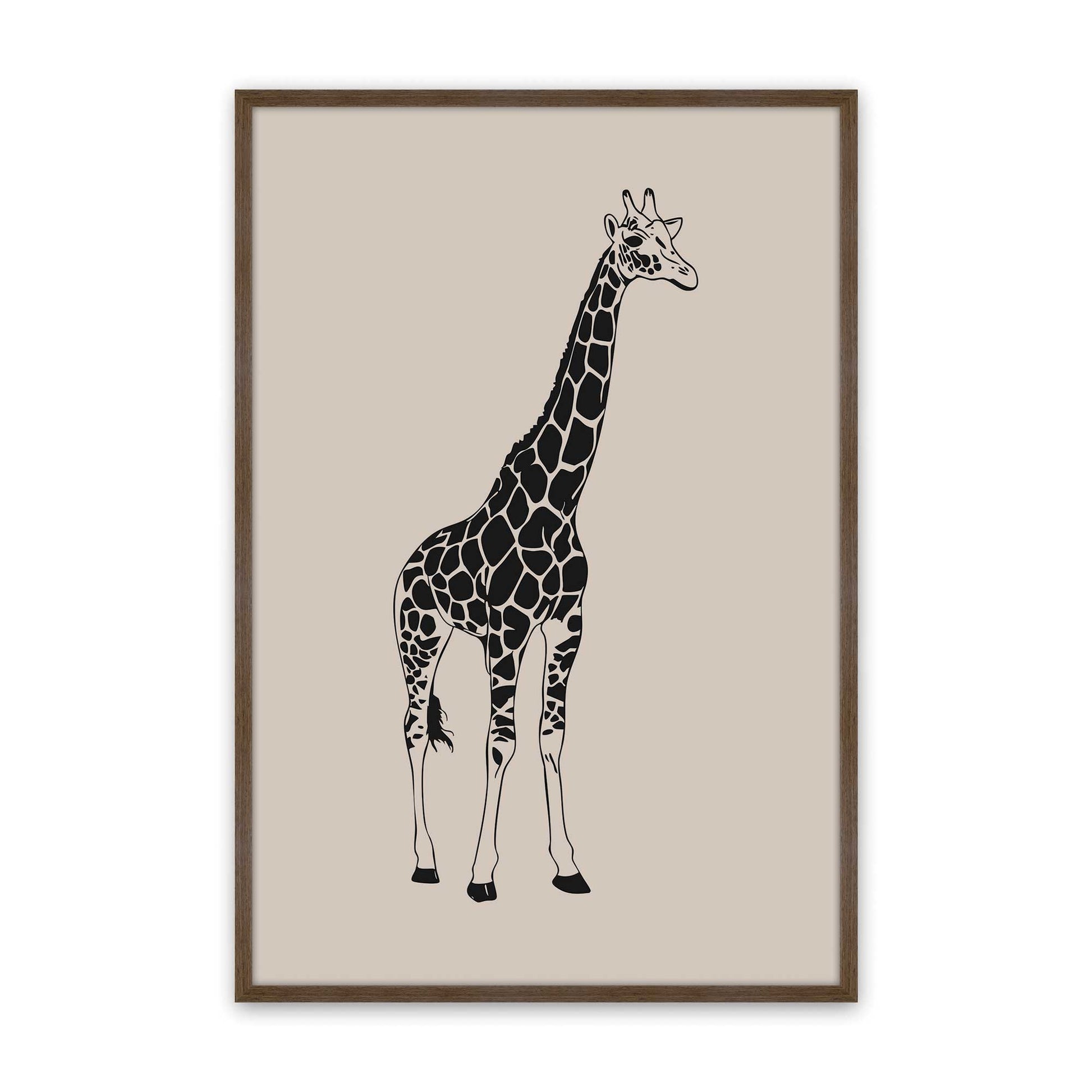 [Color:Walnut], Picture of art in a Walnut frame