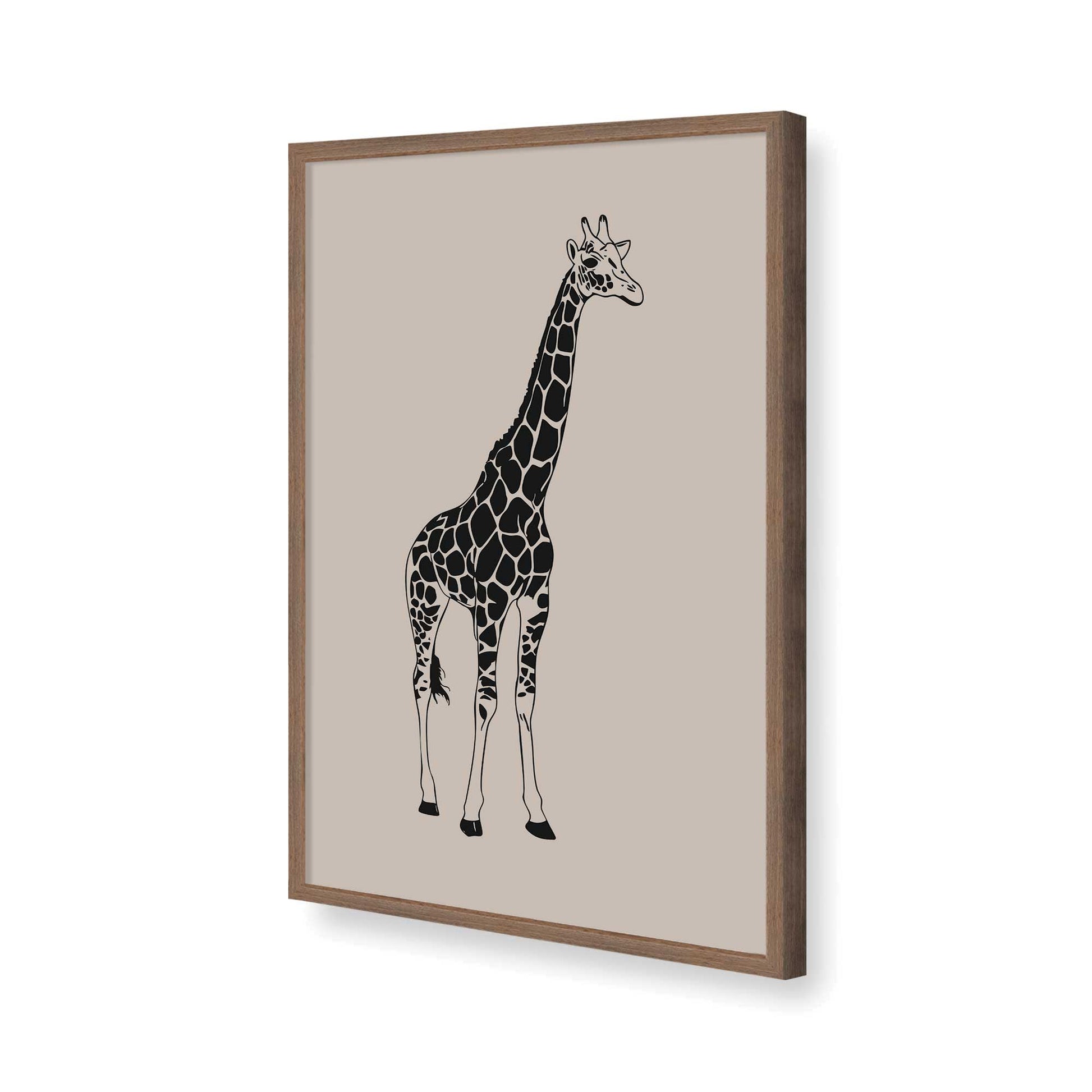 [Color:Walnut], Picture of art in a Walnut frame of the corner